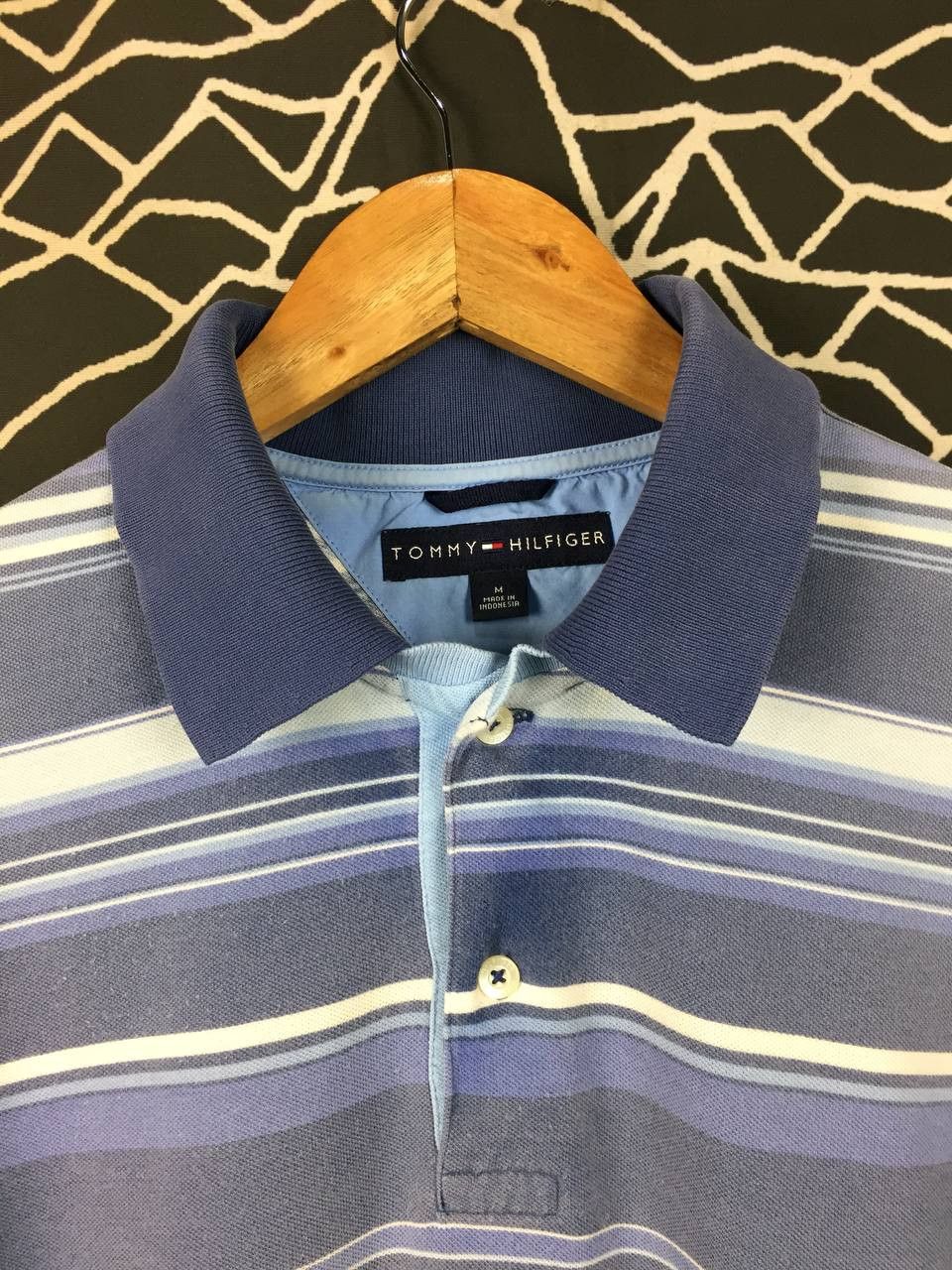 Tommy Hilfiger Tommy Hilfiger Nautical Blue Multi-Stripe Polo Shirt Size M Size US M / EU 48-50 / 2 - 4 Thumbnail