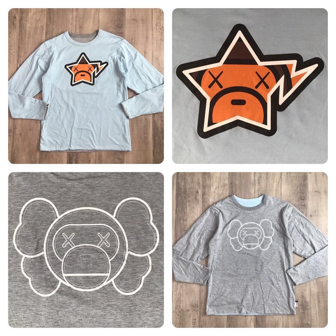 Bape × Kaws × Nigo 🔥Reversible🔥 BAPE × KAWS MILO Long sleeve T-shirt APE NIGO Size US M / EU 48-50 / 2 - 1 Thumbnail