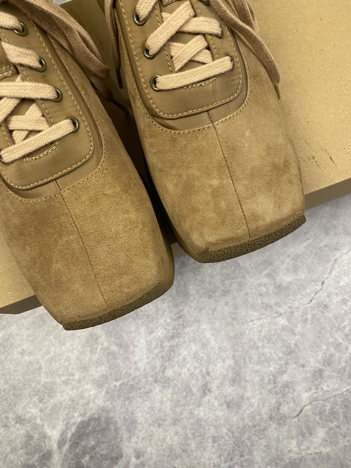 Eckhaus Latta Ugg X Eghaus Latta Square Toe Leather Low Top Sneakers 38 Size US 8 / IT 38 - 6 Thumbnail