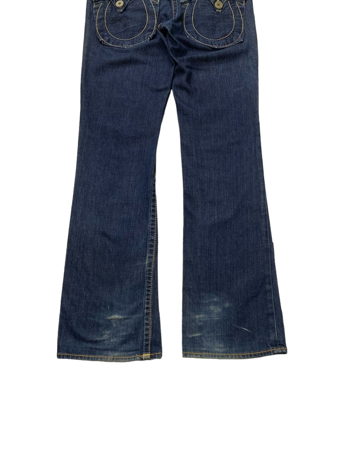 Ed Hardy × True Religion True Religion Joey Herritage Big Stitch Flared Raw Jeans Size US 32 / EU 48 - 9 Thumbnail