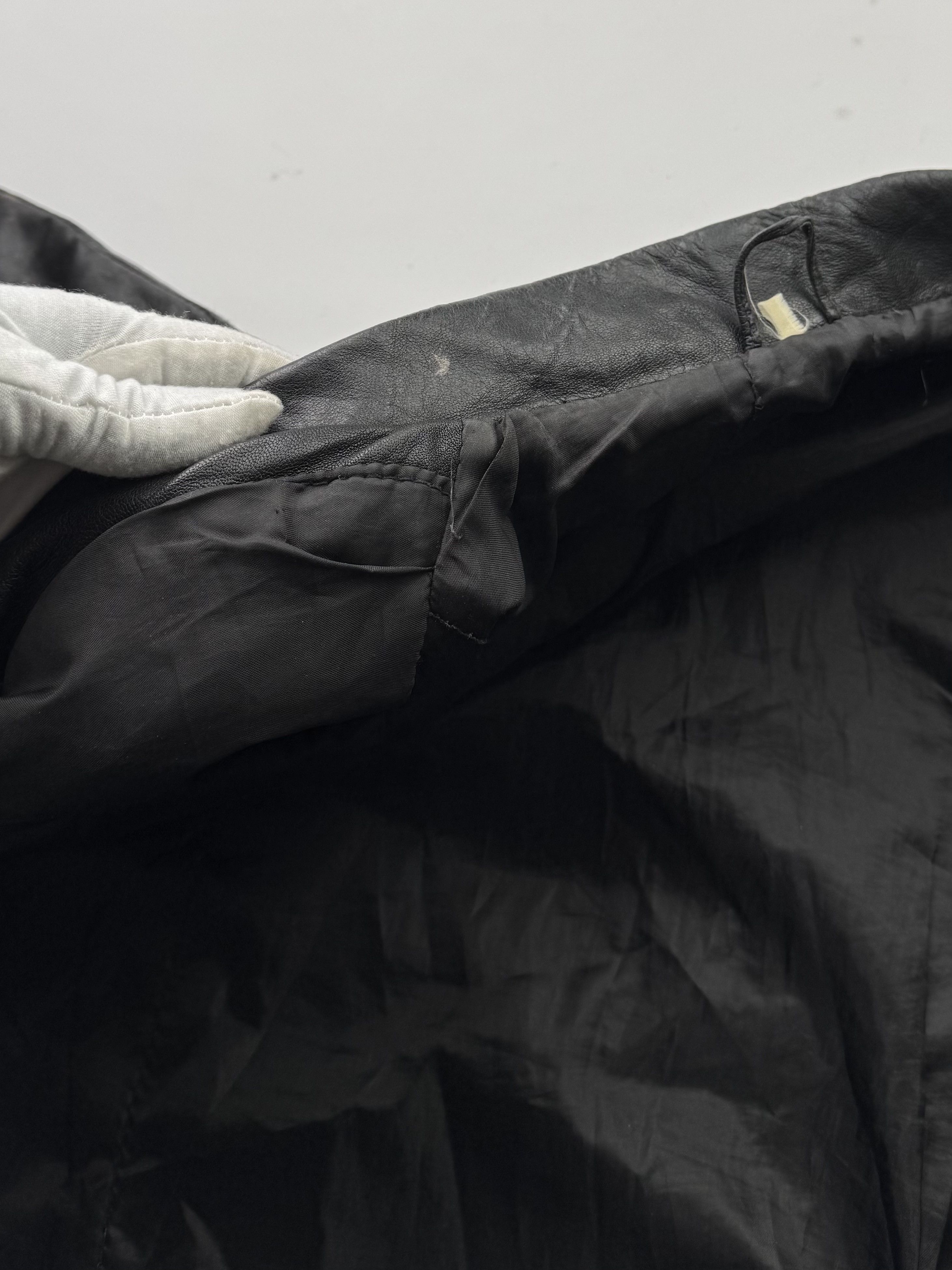 Japanese Brand Vintage Time Faded Leather Bomber Jacket(V36)E2 Size US L / EU 52-54 / 3 - 10 Thumbnail
