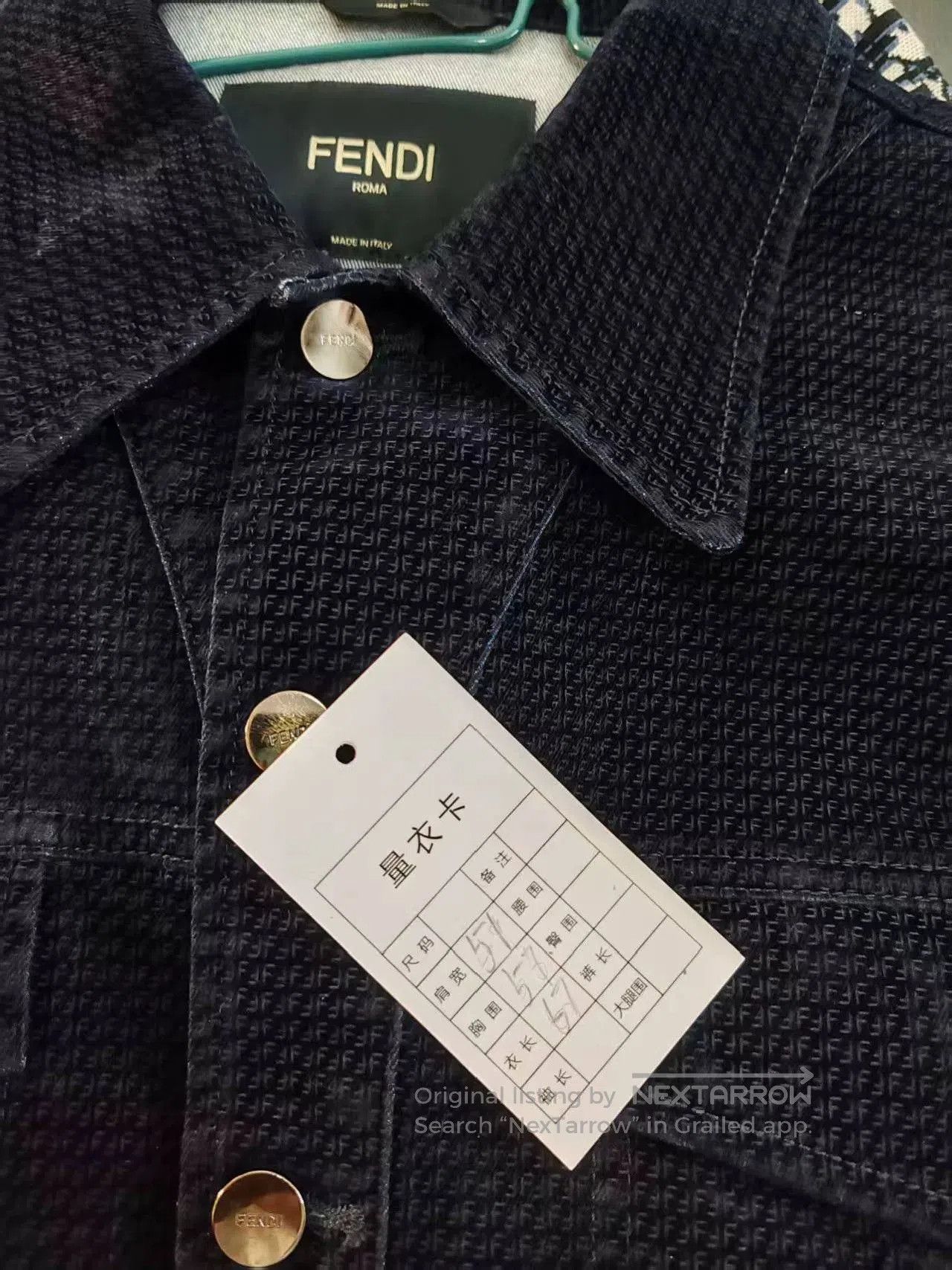Fendi fendi patterned denim jacket in excellent condition. Size US M / EU 48-50 / 2 - 5 Thumbnail