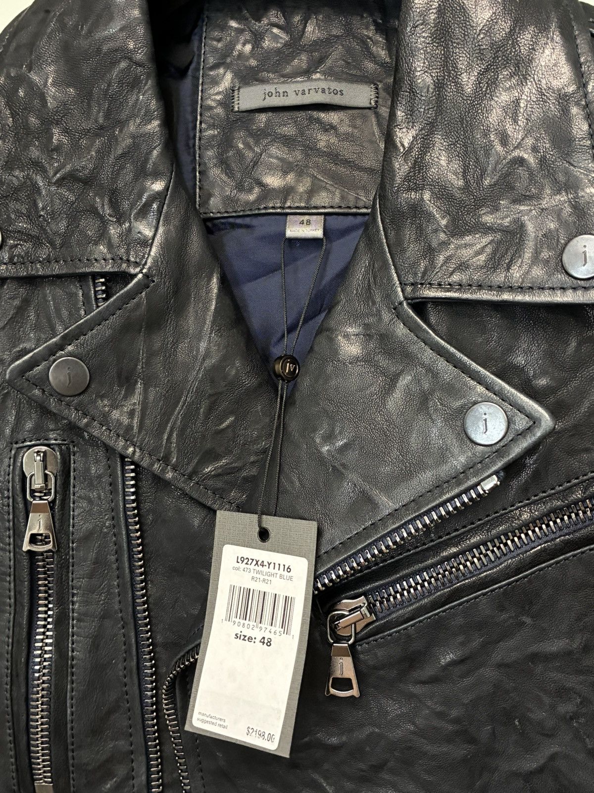 John Varvatos Chelsea Biker Jacket Eu 48 USA 38 Size US M / EU 48-50 / 2 - 13 Thumbnail