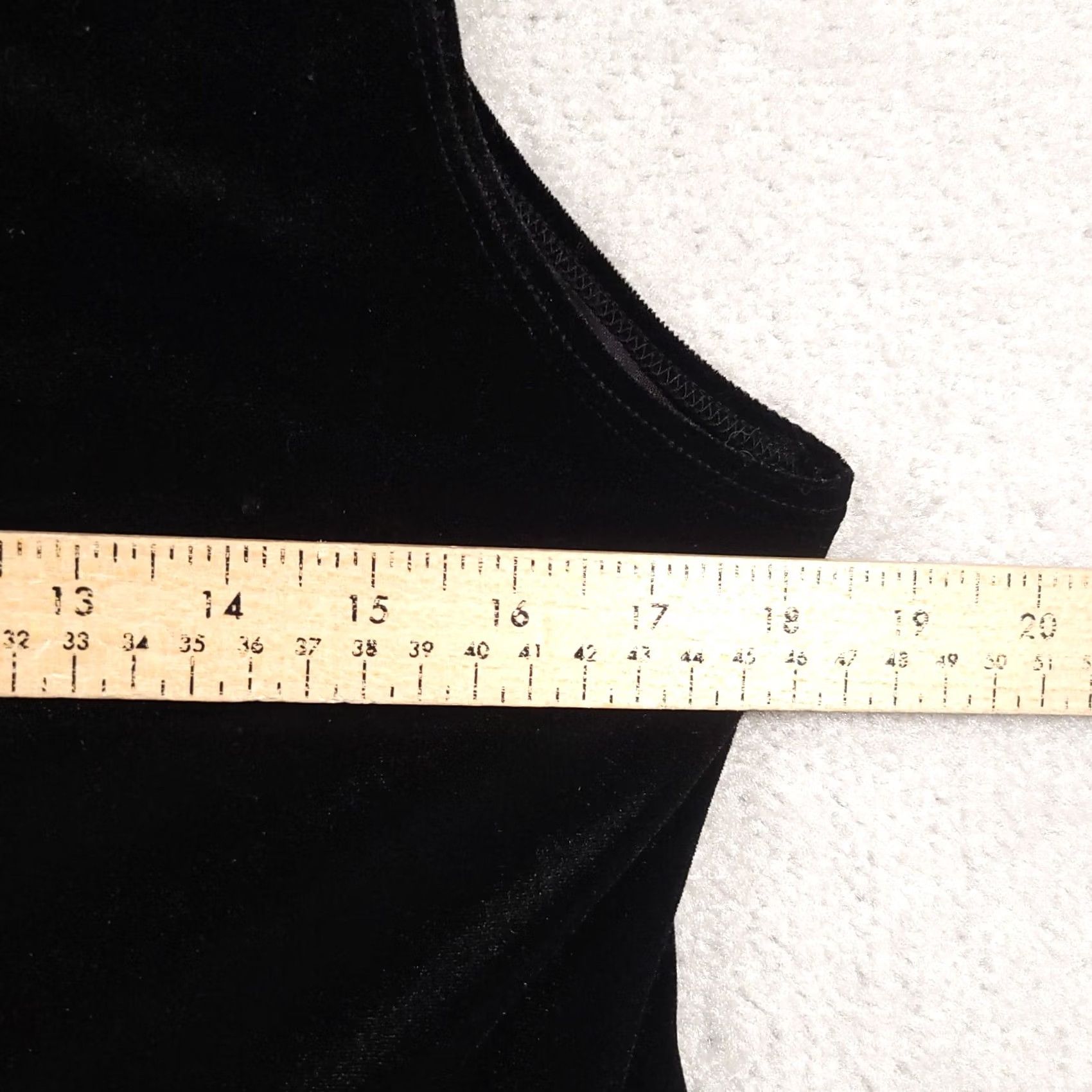 Velour VINTAGE Susan Lawrence Embellished Sleeveless Shirt Women's Medium Black Velour USA Tank Top Rhinestone Velour N/A Size M / US 6-8 / IT 42-44 - 5 Thumbnail
