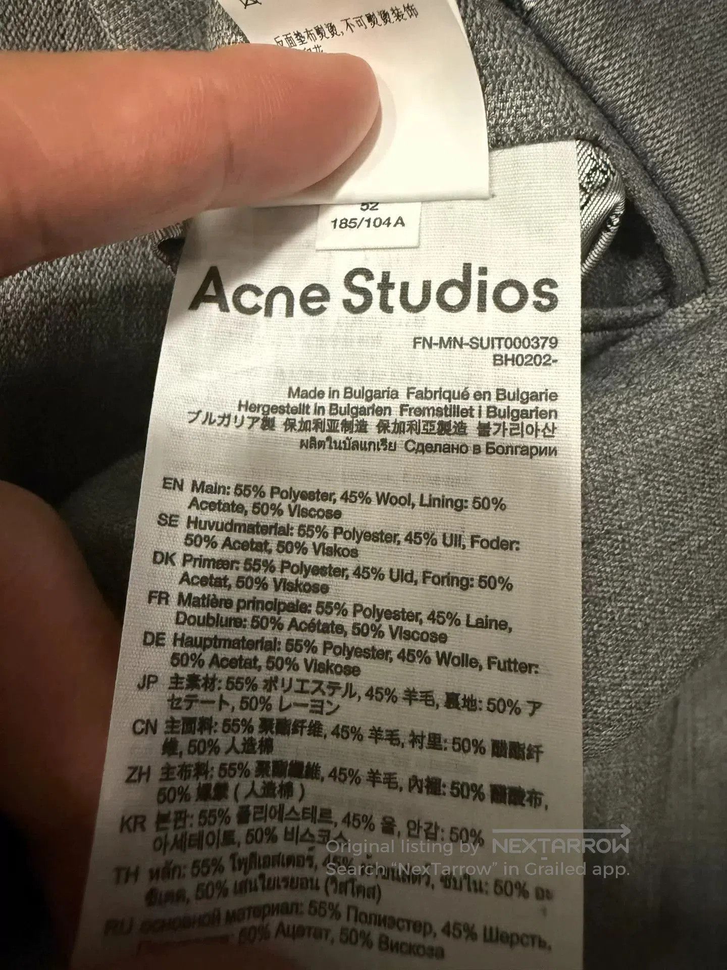 Acne Studios Acne Studios Loose Double. Size US L / EU 52-54 / 3 - 9 Thumbnail