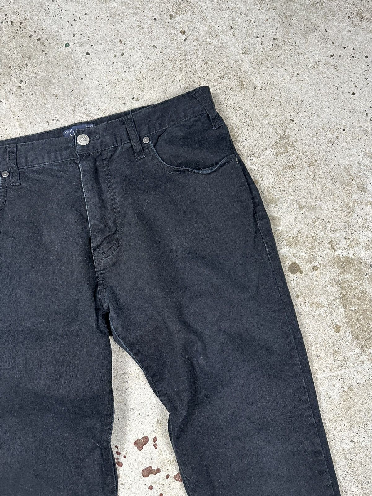 Armani × Giorgio Armani × Vintage Vintage Y2K Armani Jeans Black Pants Size US 31 - 7 Thumbnail