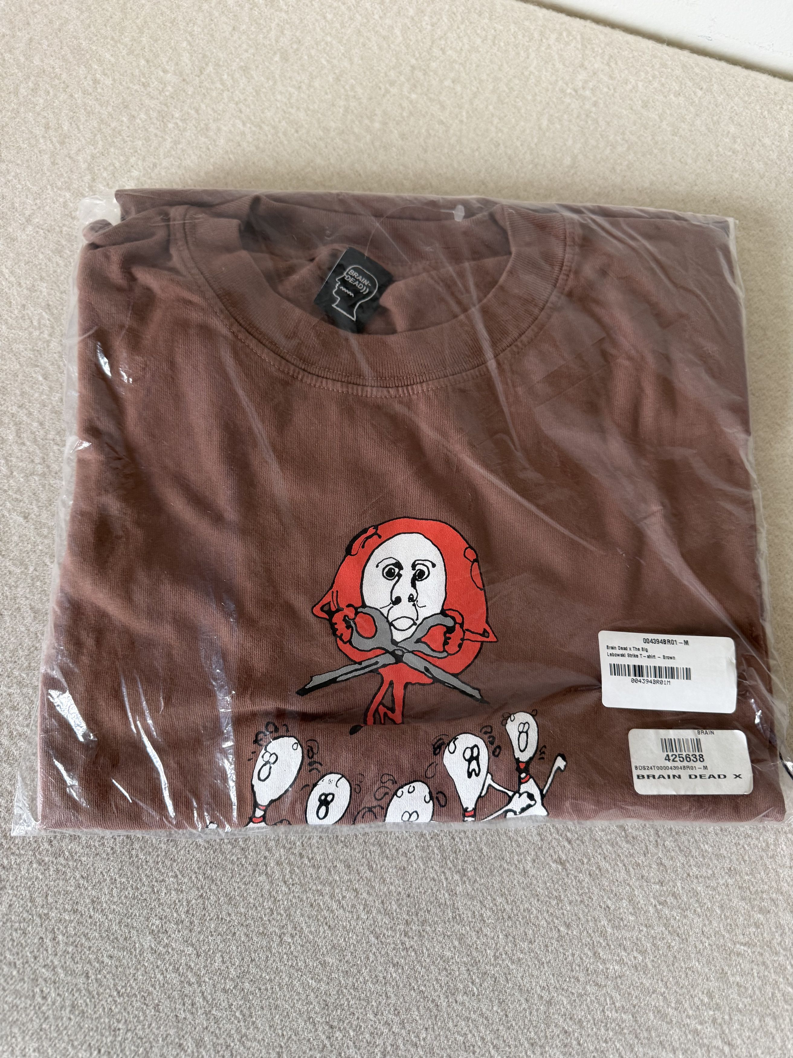 Brain Dead Brain Dead The Big Lebowski Strike Tee in Brown Size US M / EU 48-50 / 2 - 3 Thumbnail