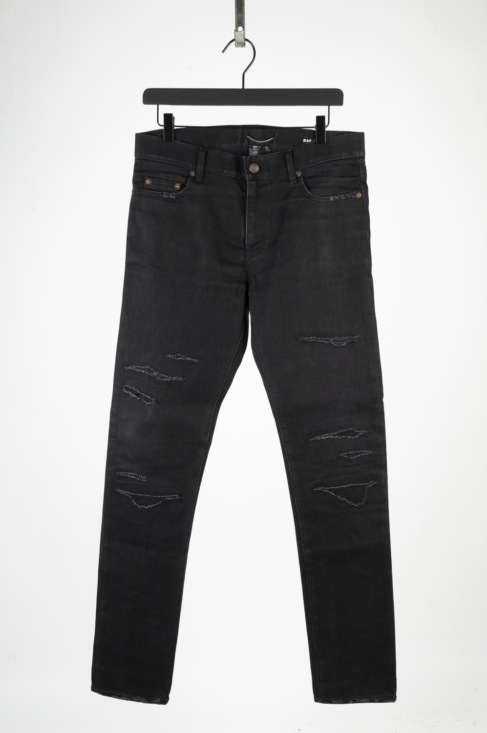 Image of Saint Laurent Paris Saint Laurent D02 Men Black Slim Fit Jeans Size 31 H3998