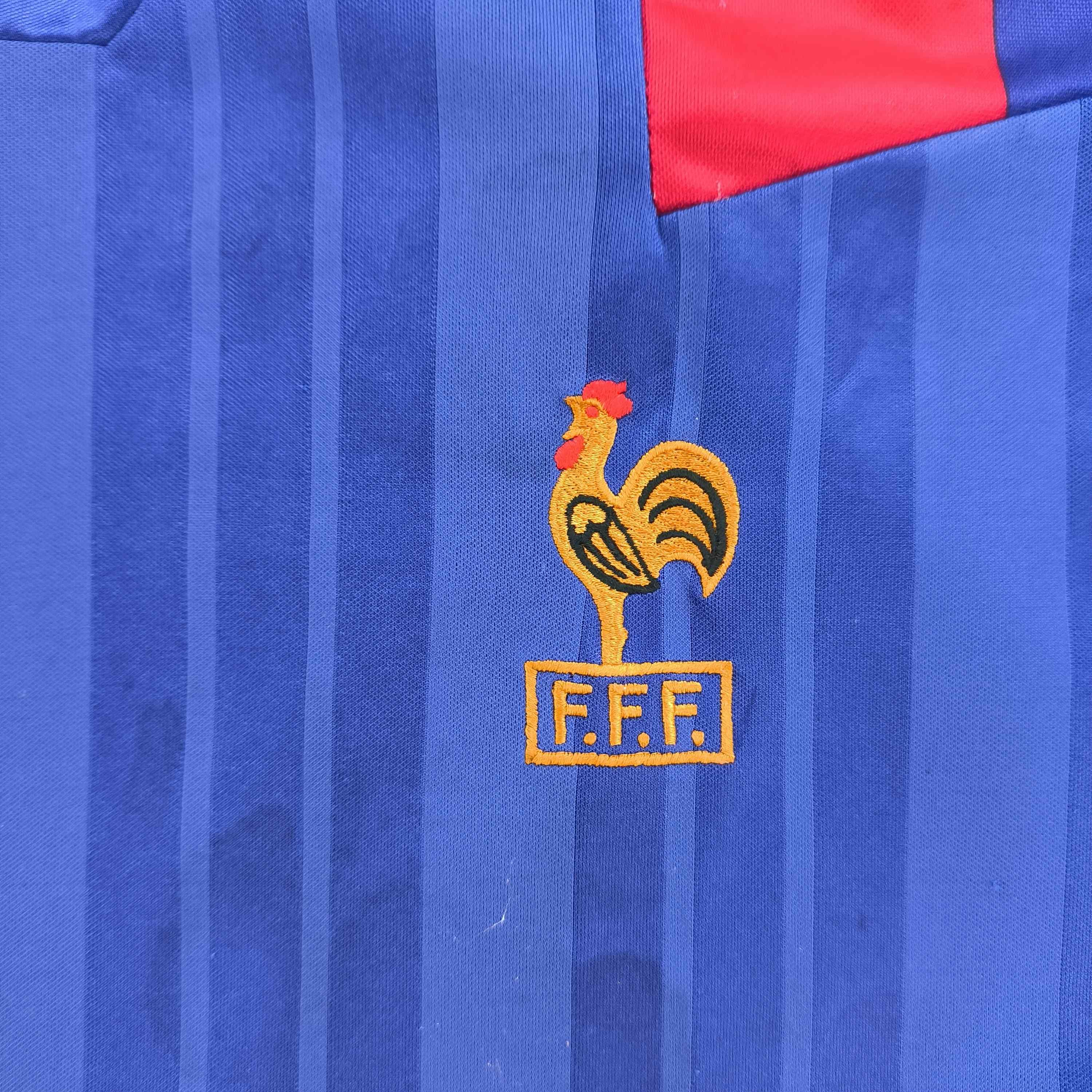 Adidas France 1992-94 Adidas home football jersey shirt size 40-42 Size US M / EU 48-50 / 2 - 3 Thumbnail