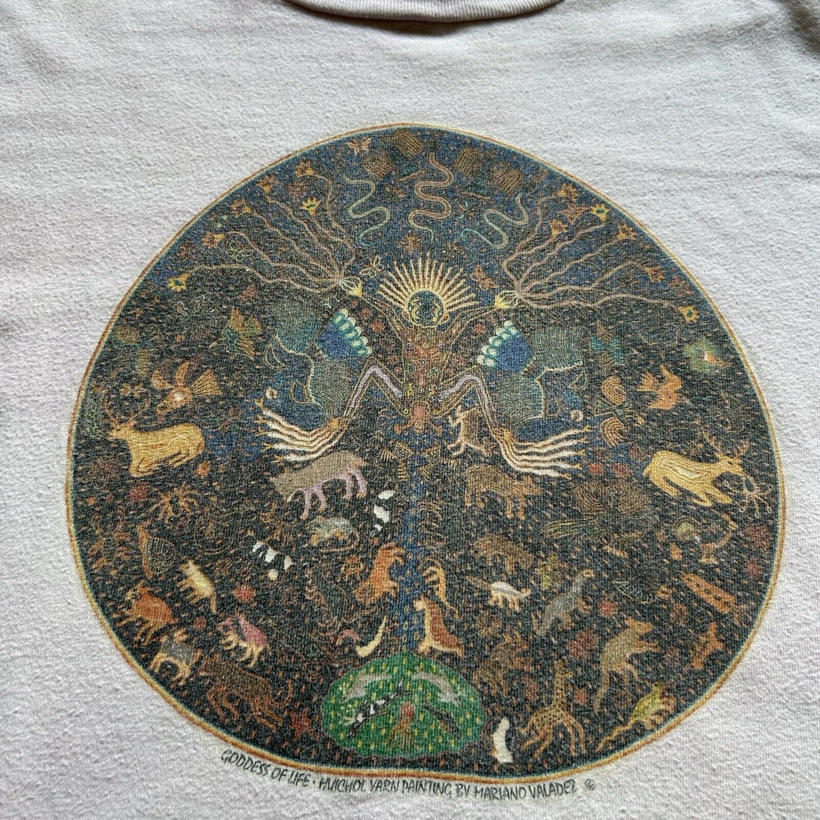 Hanes Vintage 90s Goddess Of Life God Art T Shirt XL Rare USA Made Size US XL / EU 56 / 4 - 4 Thumbnail