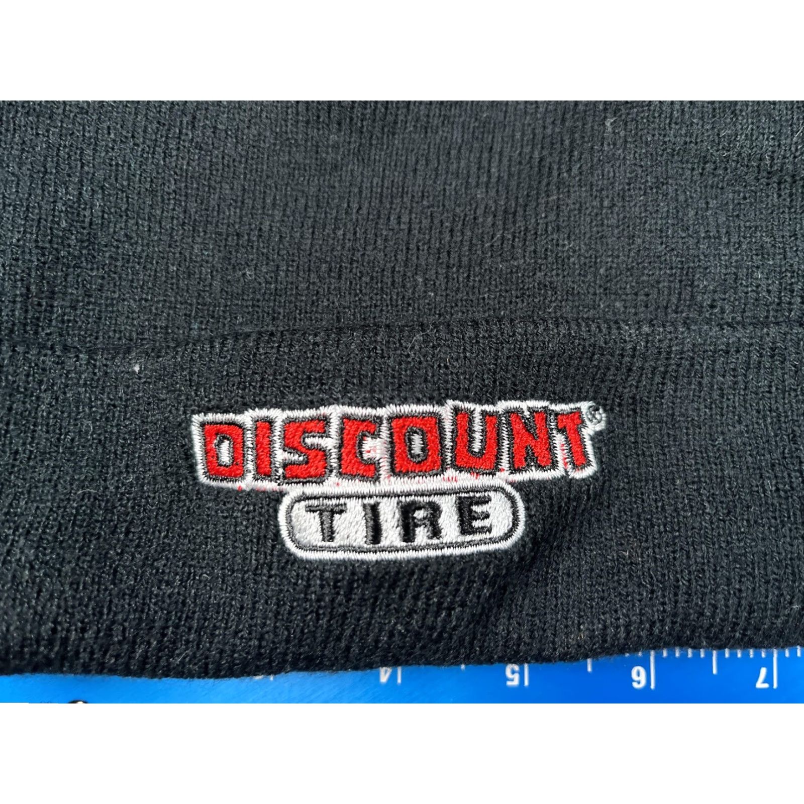 Vintage Discount Tire Hat Beanie Mens One Size Black Knit Image Solutions Winter Size ONE SIZE - 2 Thumbnail