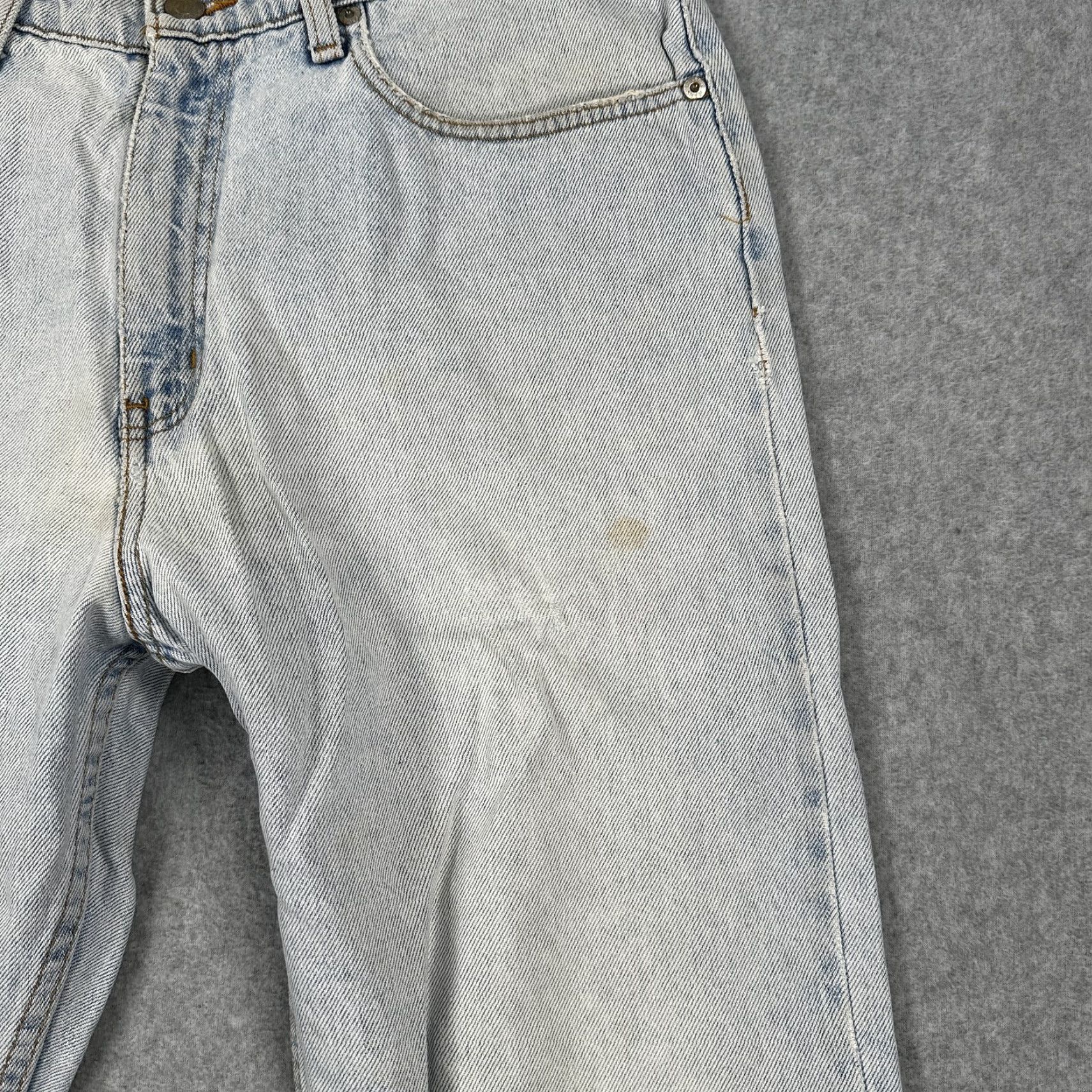 Vintage VINTAGE Polo Jeans Co RL Jeans Mens 34x30 Light Blue Relaxed Fit Distressed 90s Jeans Mens Regular 34 Inseam 30 Distressed Size US S / EU 44-46 / 1 - 7 Thumbnail