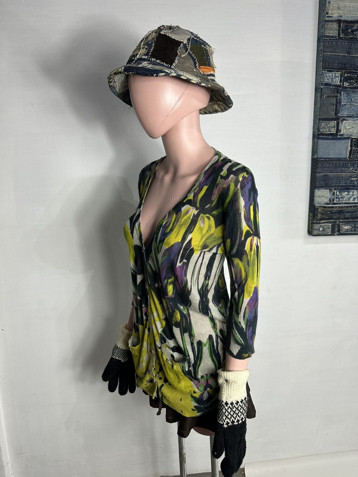 Dries Van Noten Dries Van Noten Multicolored Art Cardigan Size M / US 6-8 / IT 42-44 - 3 Thumbnail