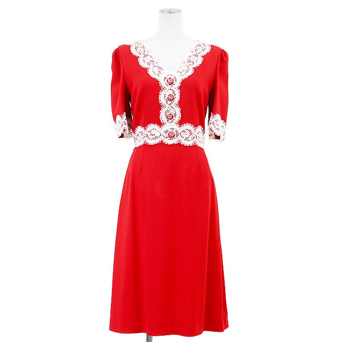 Dolce & Gabbana Dolce&Gabbana Rayon Acetate Cotton Dress Textile Dresses DUTY FREE for USA
