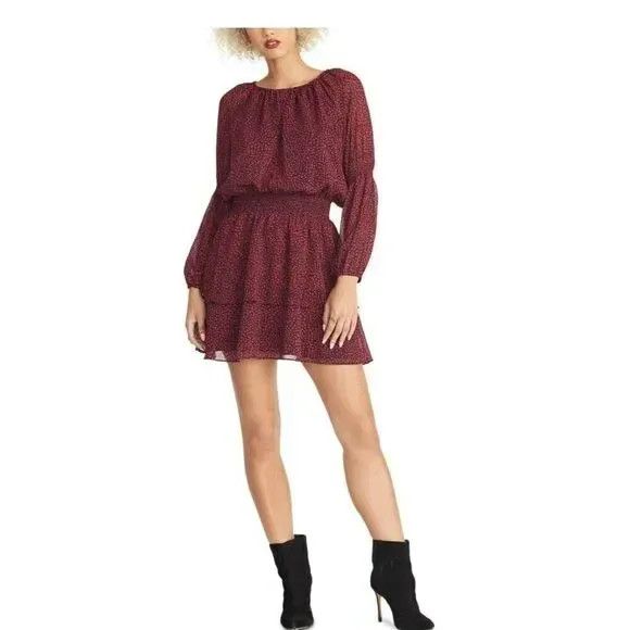 Other RACHEL Rachel Roy Lola Printed Dress, Black/Red, S Size S / US 4 / IT 40 - 2 Thumbnail