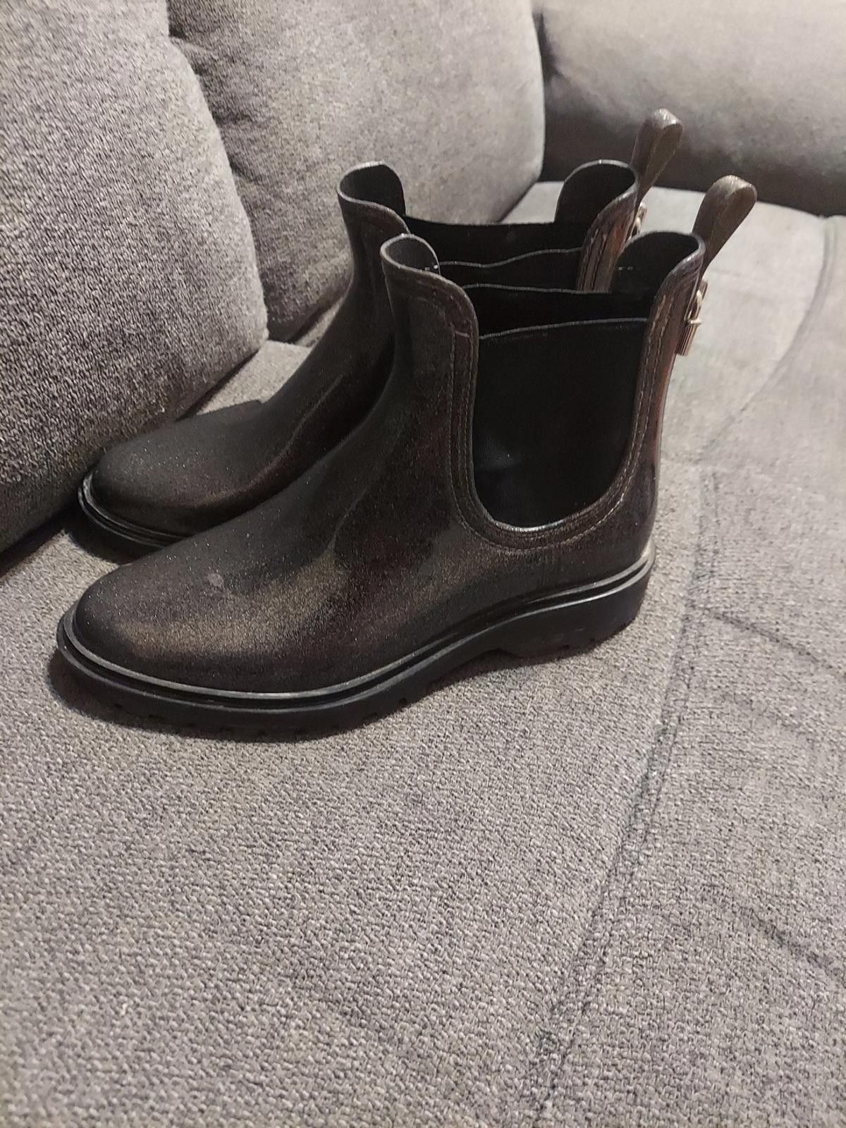 Michael Kors MICHAEL Michael Kors Womens Tipton Rain Booties, SILVER Size US 9 / IT 39 - 2 Thumbnail