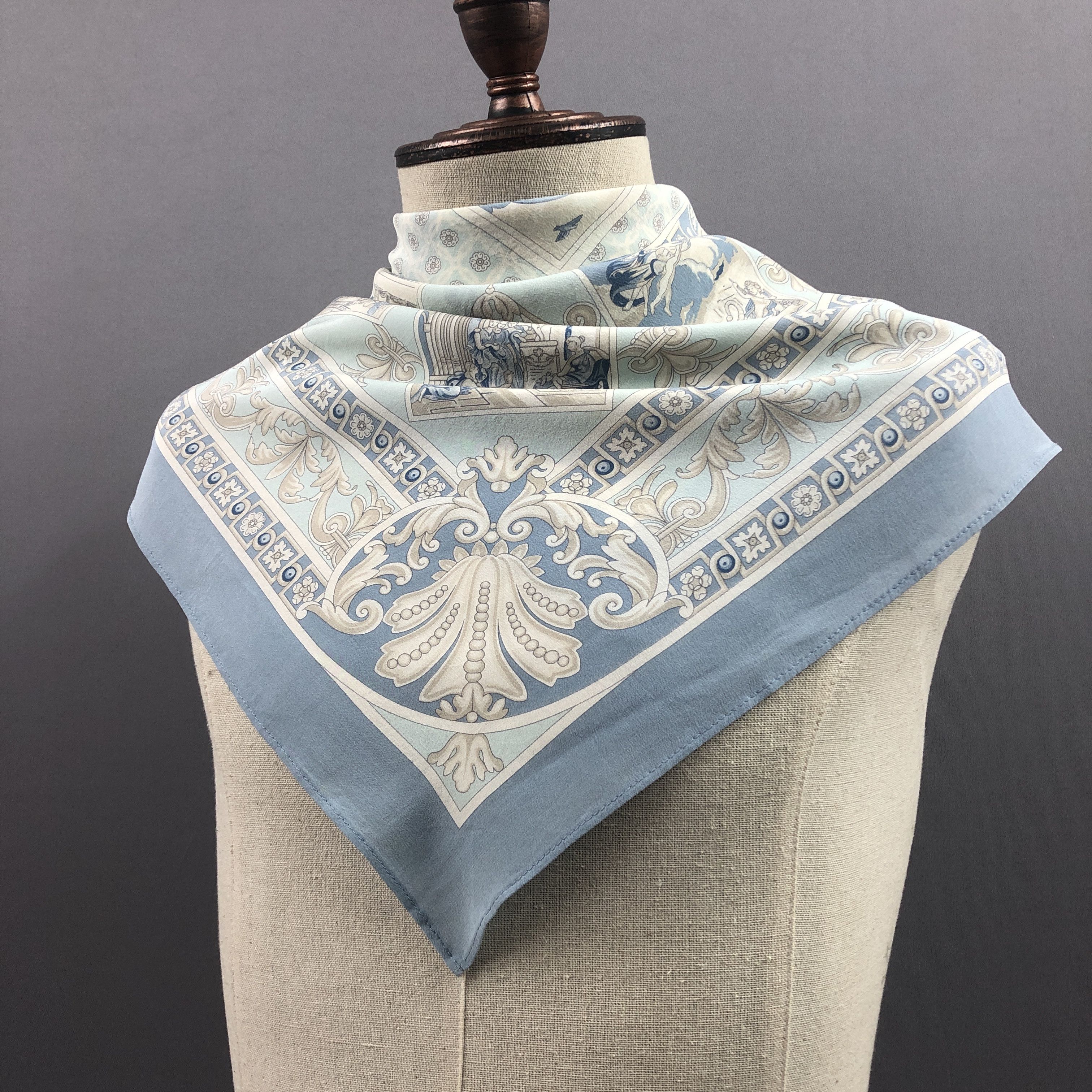 Other × Vintage Vintage Liola SILK Scarf Twill Stole Wraps Scarves Size ONE SIZE - 3 Thumbnail