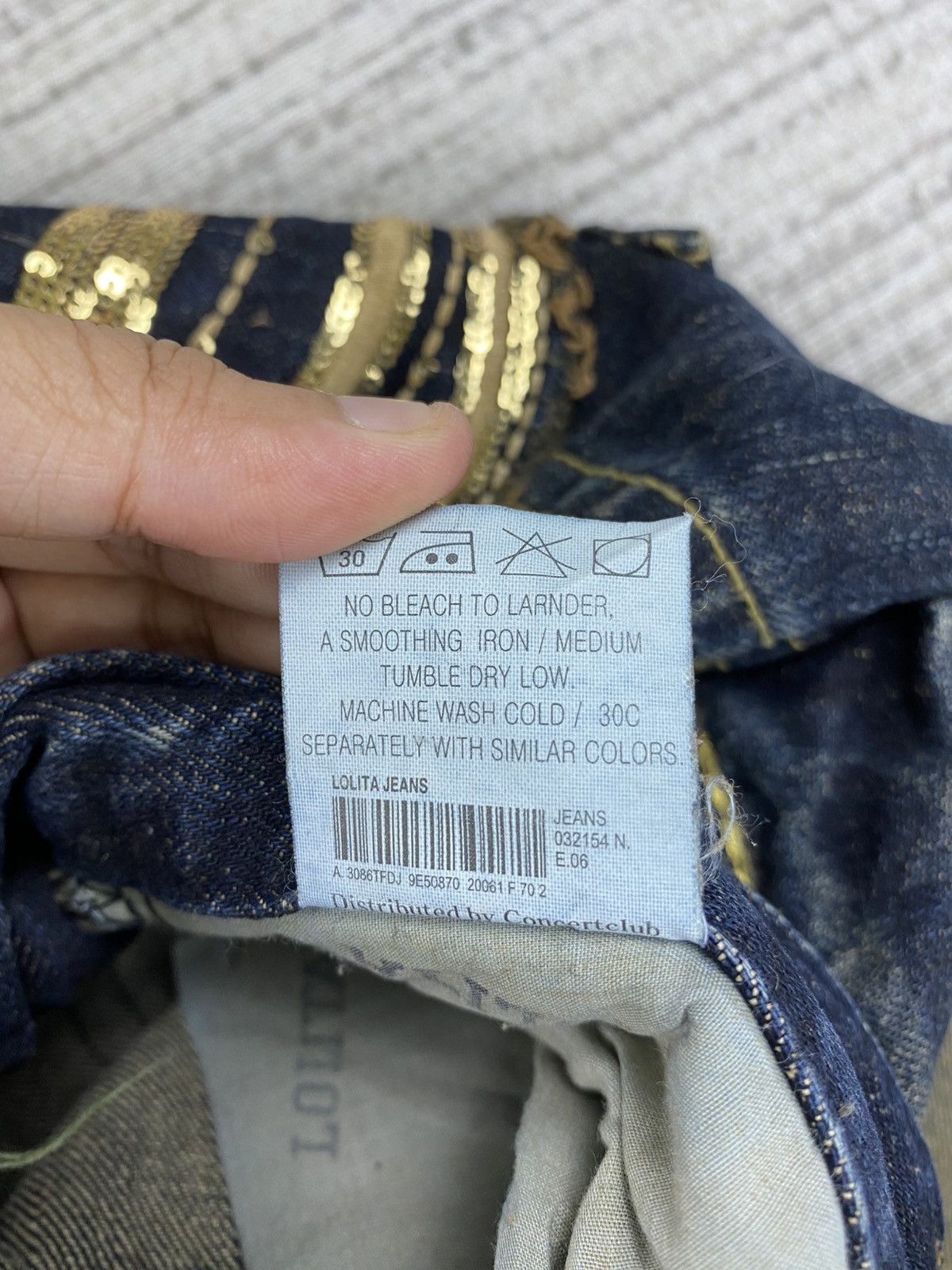 If Six Was Nine × Japanese Brand × Vintage Vintage Lolita Baggy Jeans Washes Distressed Denim Pants Size US 36 / EU 52 - 17 Thumbnail