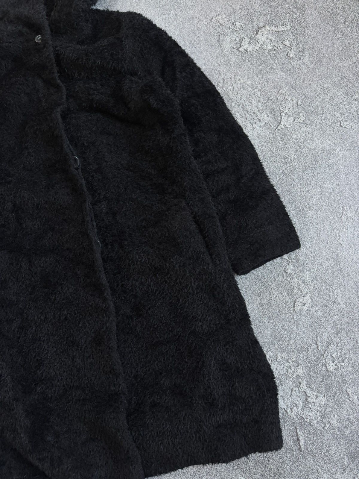 Max Mara × Weekend Max Mara Max Mara USA12/GB14 black alpaca/wool coat button up jacket Size XL / US 12-14 / IT 48-50 - 12 Thumbnail