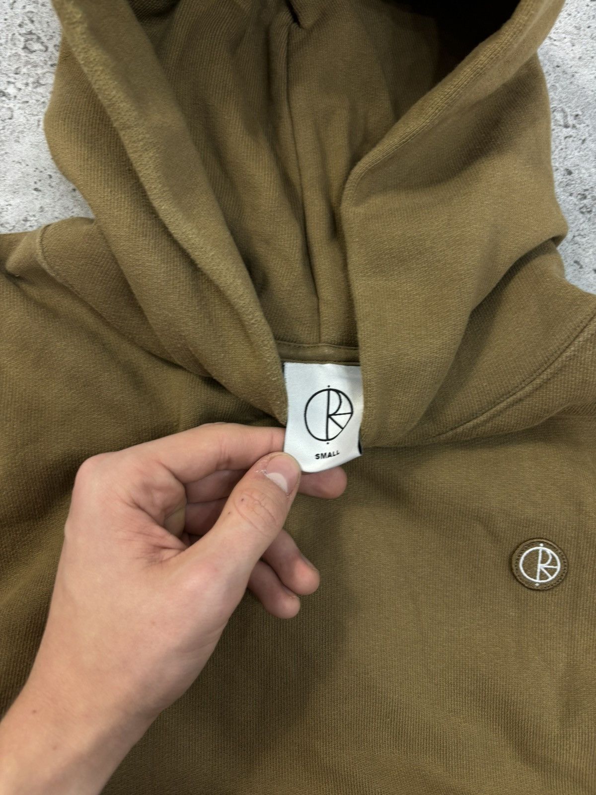 Polar Skate Co. × Vintage Boxy Polar Skate Hoodie Brown Patch Y2K Pinterest Size US S / EU 44-46 / 1 - 8 Thumbnail