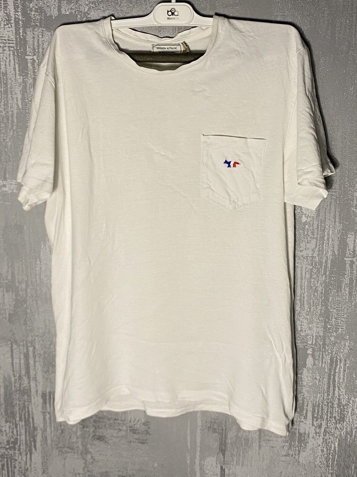 Japanese Brand × Maison Kitsune Vintage Maison Kitsune Logo T-shirt Japanese Size US L / EU 52-54 / 3 - 1 Thumbnail