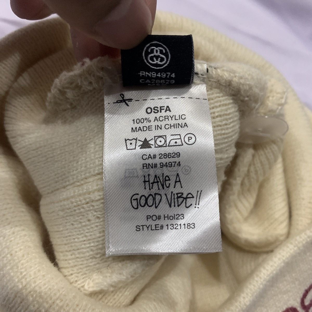 Stussy × Vintage Stussy Workgear Print Skullcap Size ONE SIZE - 4 Thumbnail