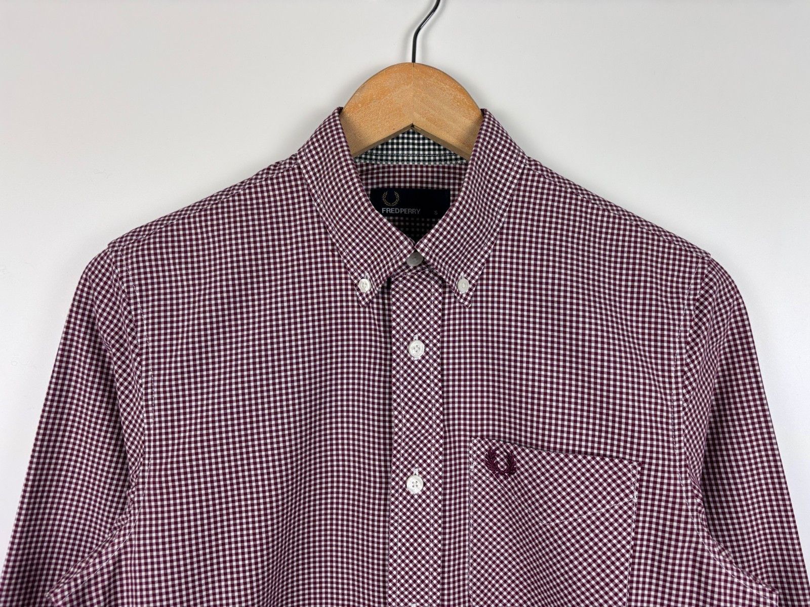 Fred Perry Fred Perry Gingham Button Up Shirt Check Red White Size S Size US S / EU 44-46 / 1 - 2 Thumbnail