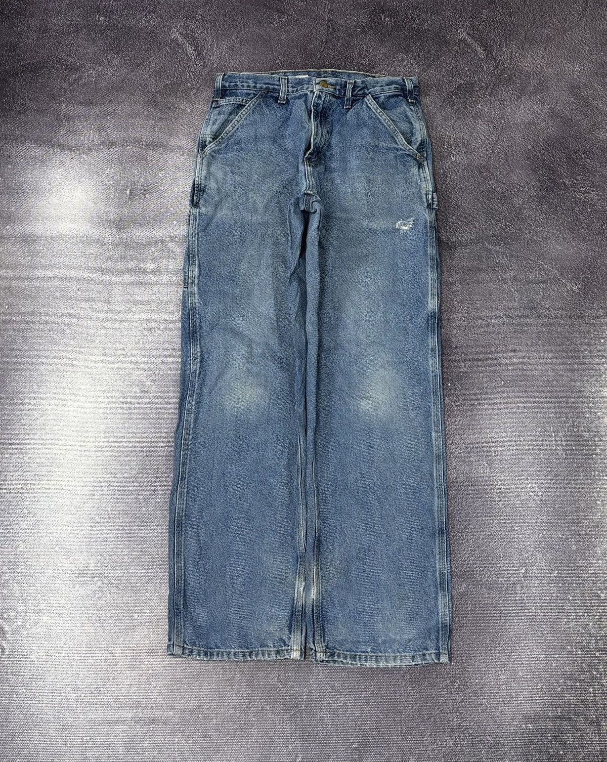 Carhartt Vintage Carhartt Dungaree Fit USA Faded Denim Baggy Jeans Size US 32 / EU 48 - 2 Thumbnail