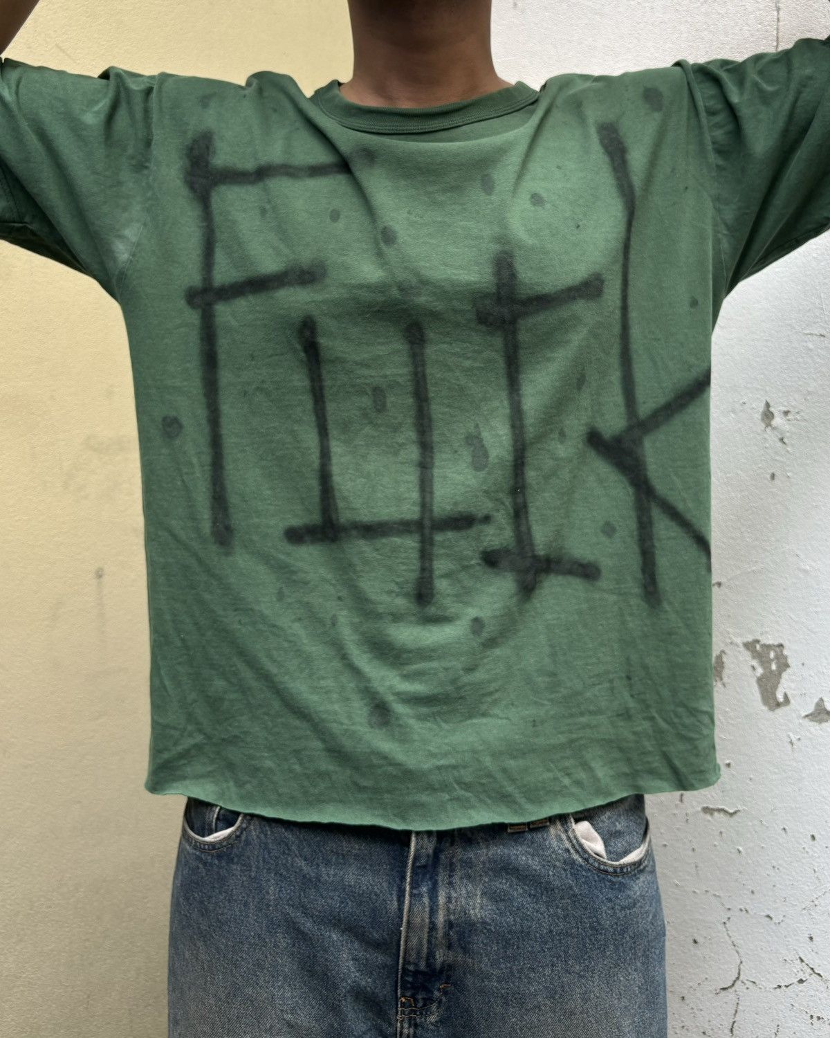 Vintage FUCK T Shirt Russell