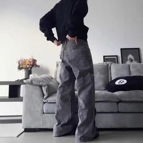 VIBE Embroidered Wide Leg Flare Jeans Size US 28 / EU 44 - 7 Thumbnail