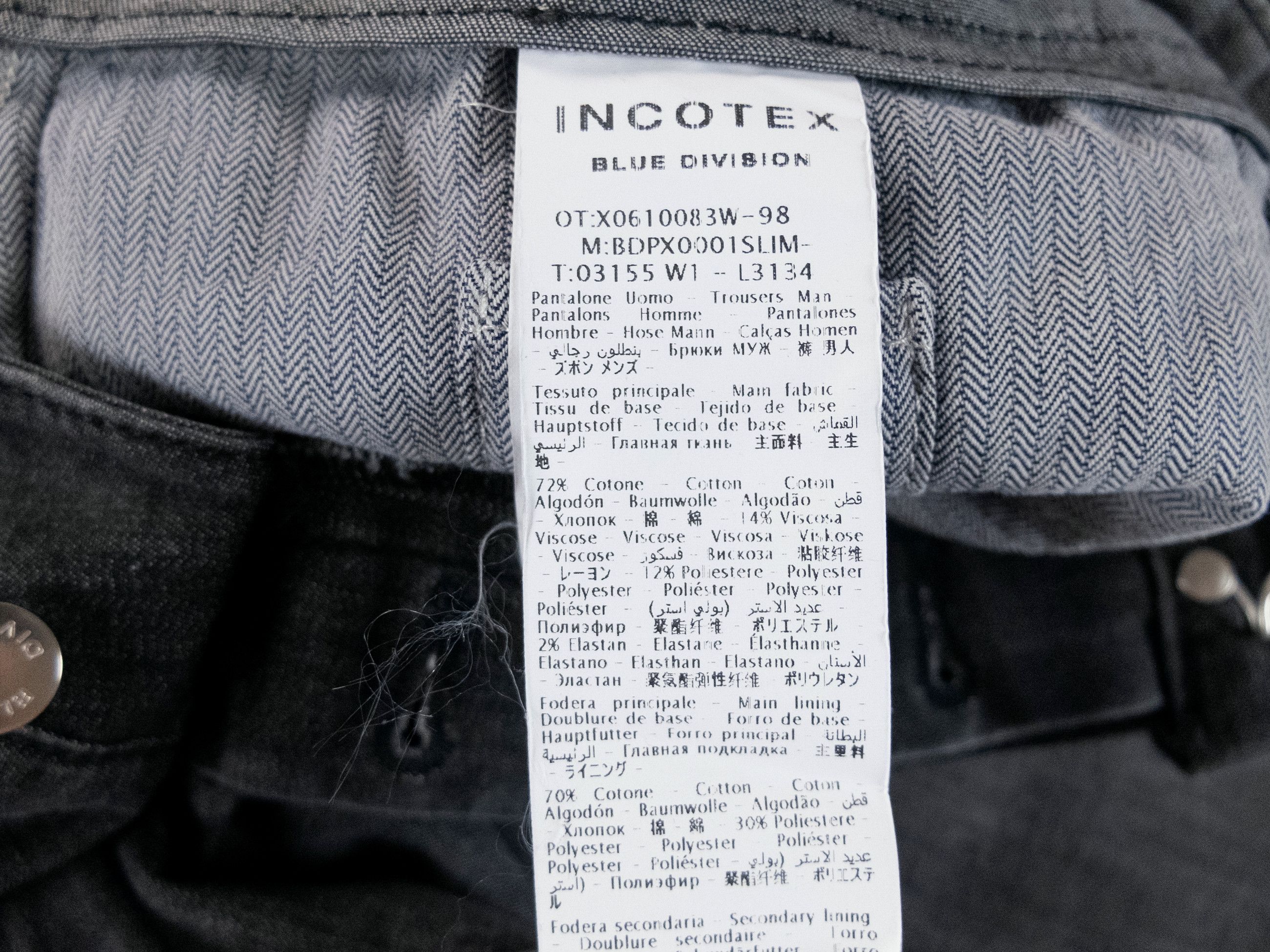Incotex INCOTEX Blue Division tapered leg gray jeans Size 38 / 54 Size US 38 / EU 54 - 8 Thumbnail