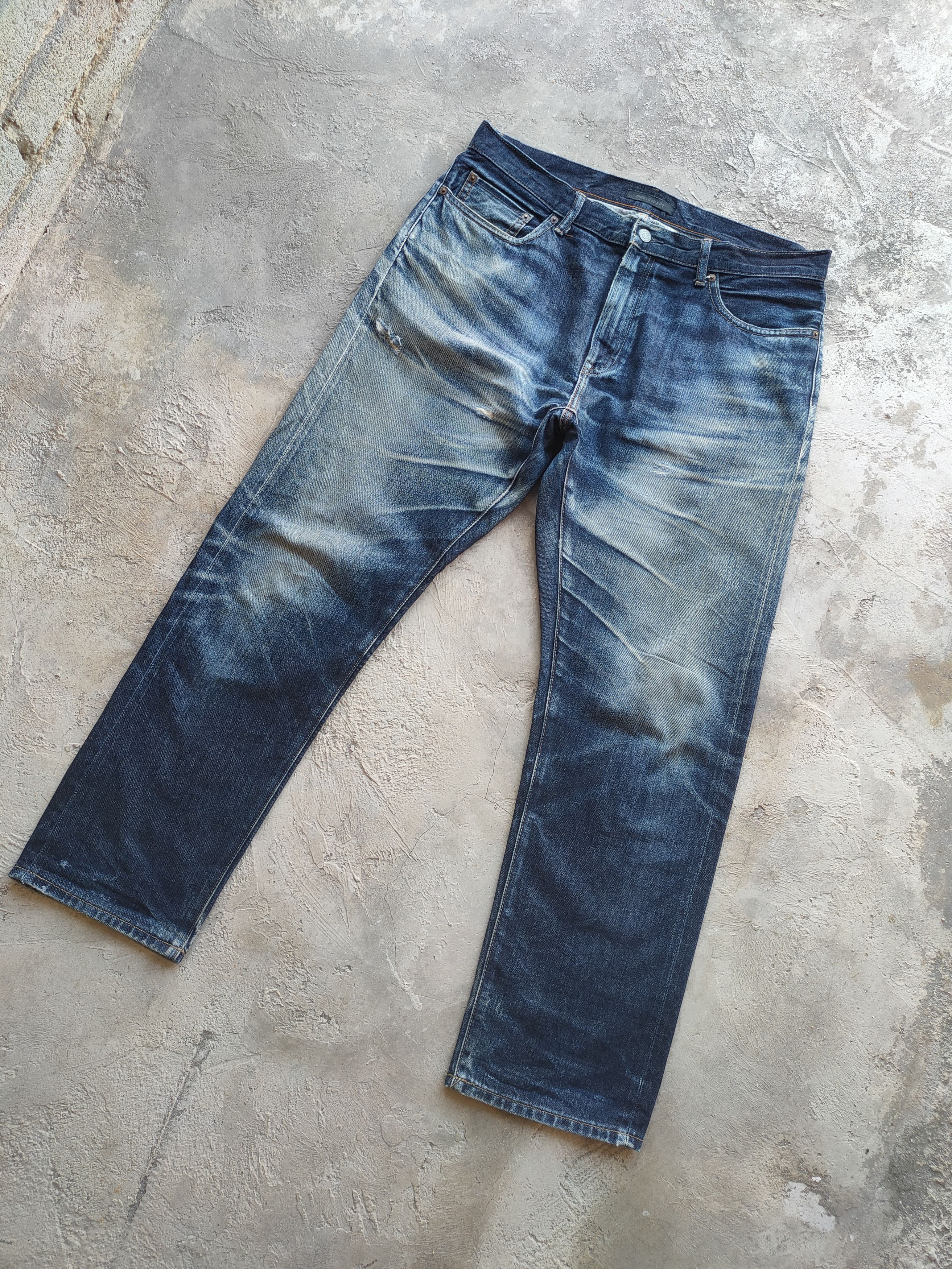 Japanese Brand W37 VINTAGE JAPANESE DISTRESSED RIPPED JEANS PANTS Size US 37 - 2 Thumbnail