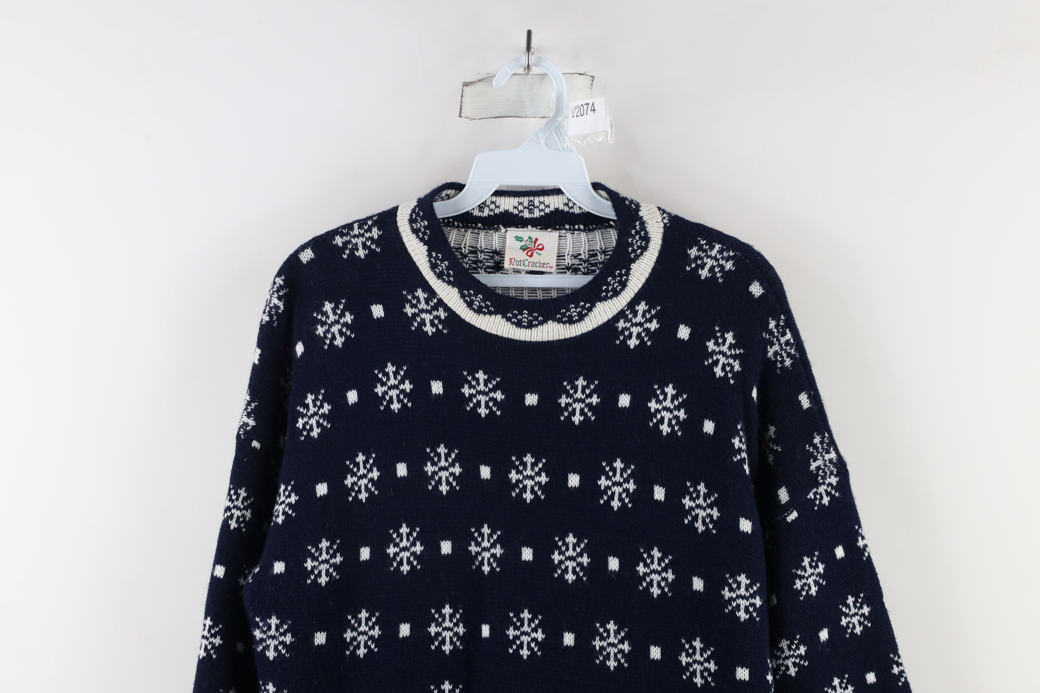 Vintage Vintage 90s Streetwear Christmas Snowman Knit Tunic Sweater Size L / US 10 / IT 46 - 2 Thumbnail