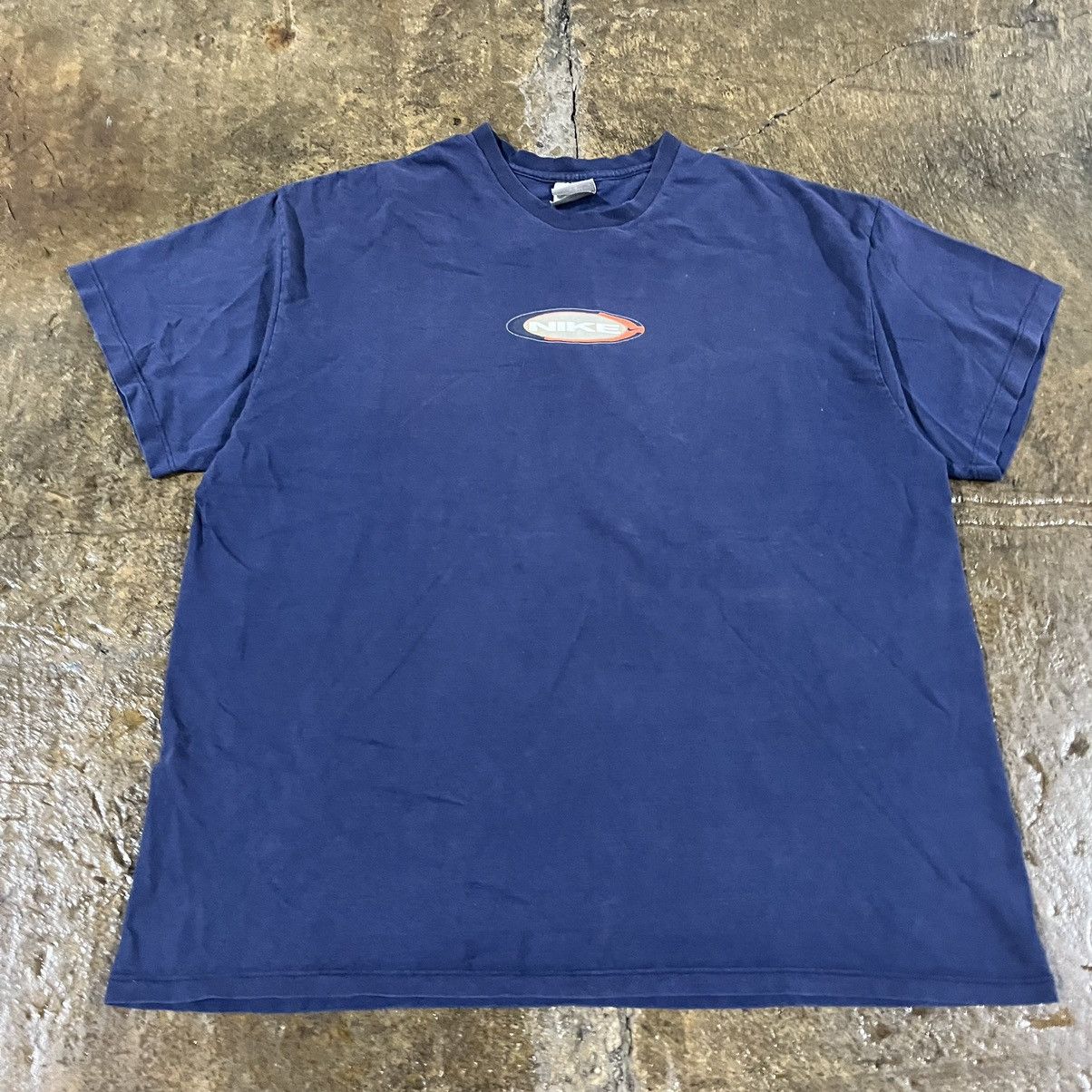 Nike × Vintage Crazy Vintage Y2K Nike Swoosh Logo Skater Style Tee Shirt Size US XL / EU 56 / 4 - 3 Thumbnail