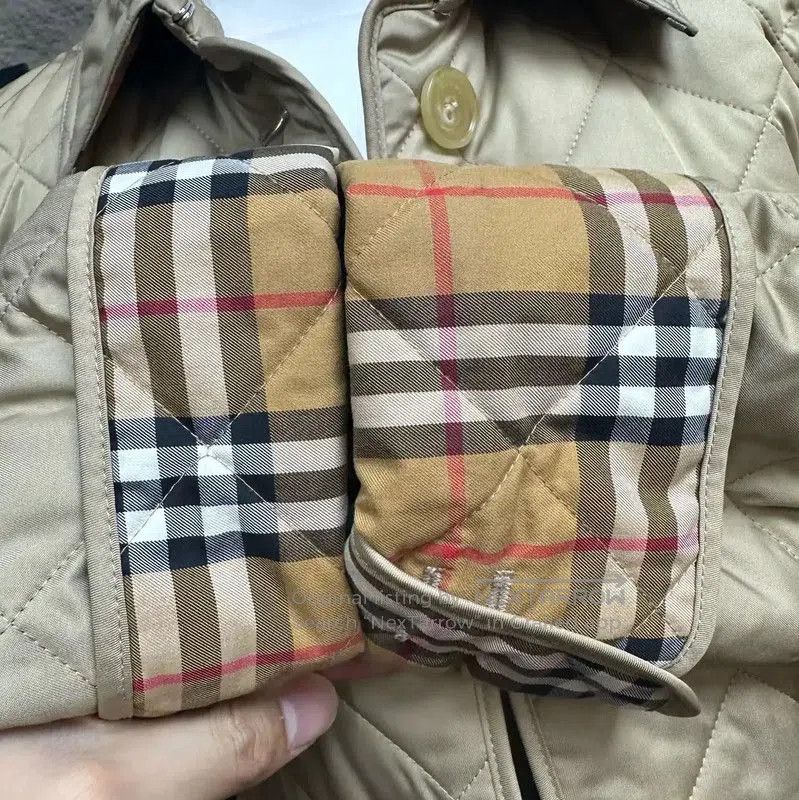 Burberry Burberry Khaki Women's Cotton Puffer Jacket. Size S / US 4 / IT 40 - 7 Thumbnail