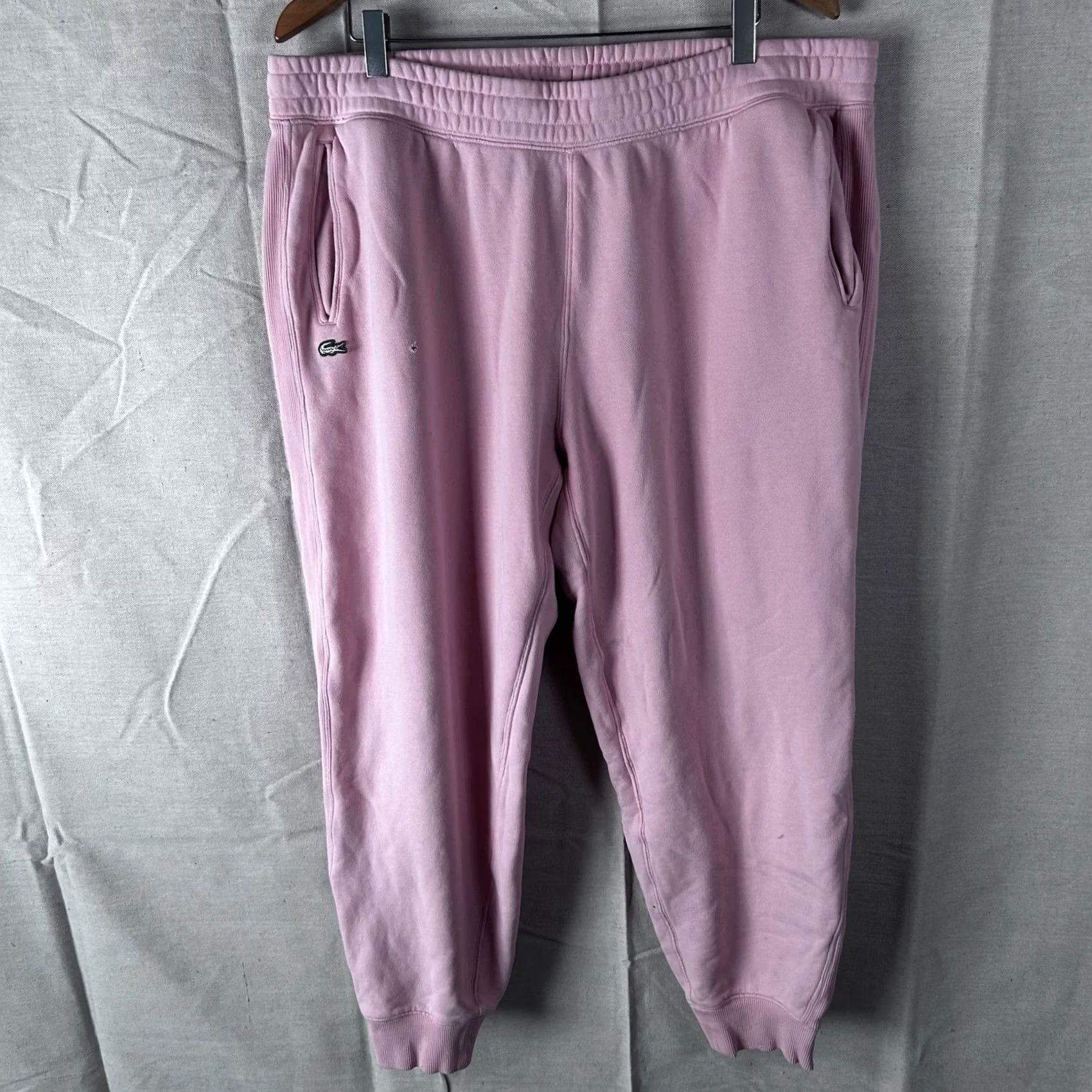 Lacoste VINTAGE Lacoste Live Sweatpants Unisex Pink Relaxed Fit Joggers Logo Pockets XS-2XL? Size 25" / US 0 / IT 36 - 2 Thumbnail