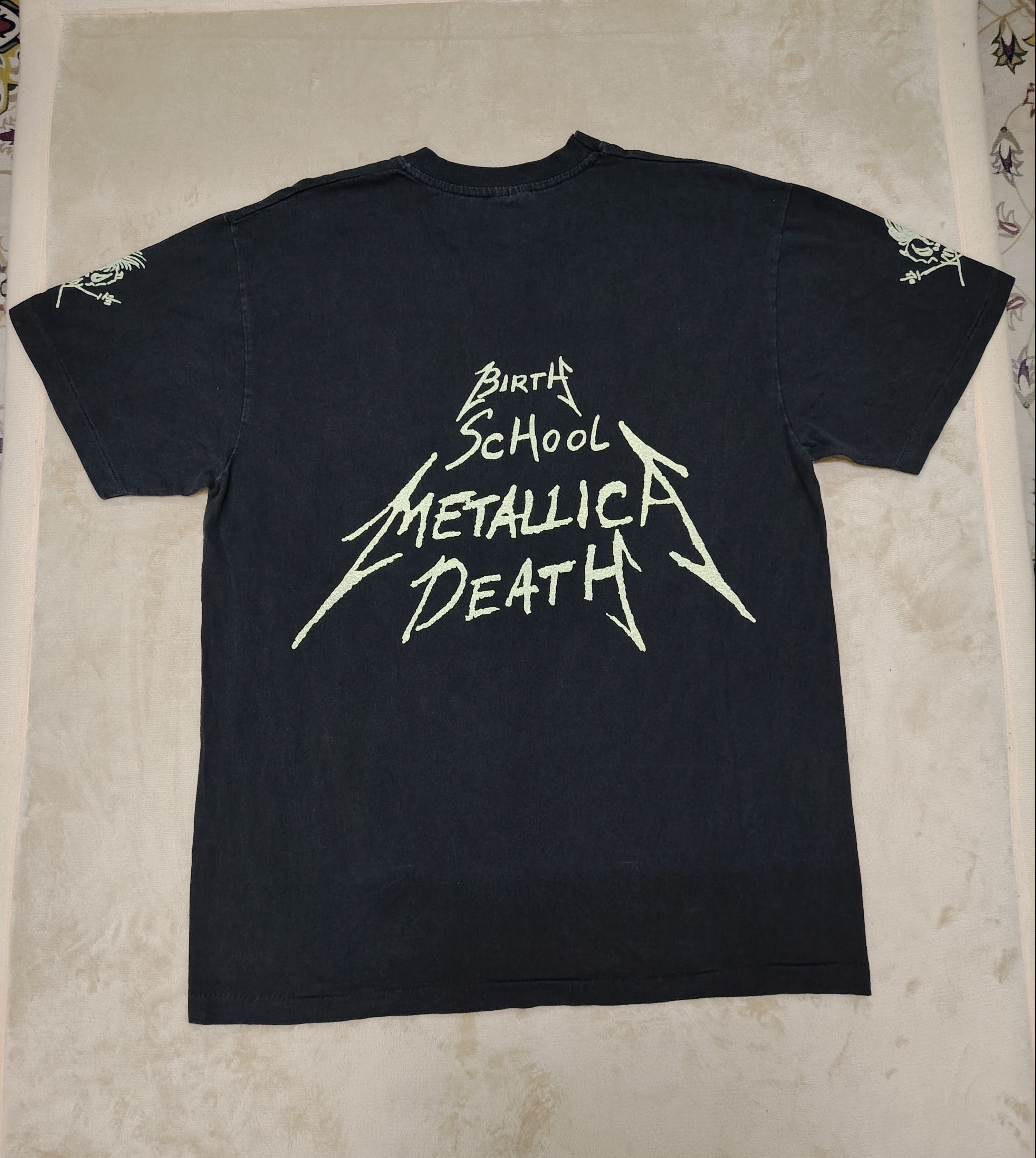 Metallica Vintage 1992 METALLICA - Birth School Death T-Shirt Size US L / EU 52-54 / 3 - 12 Thumbnail