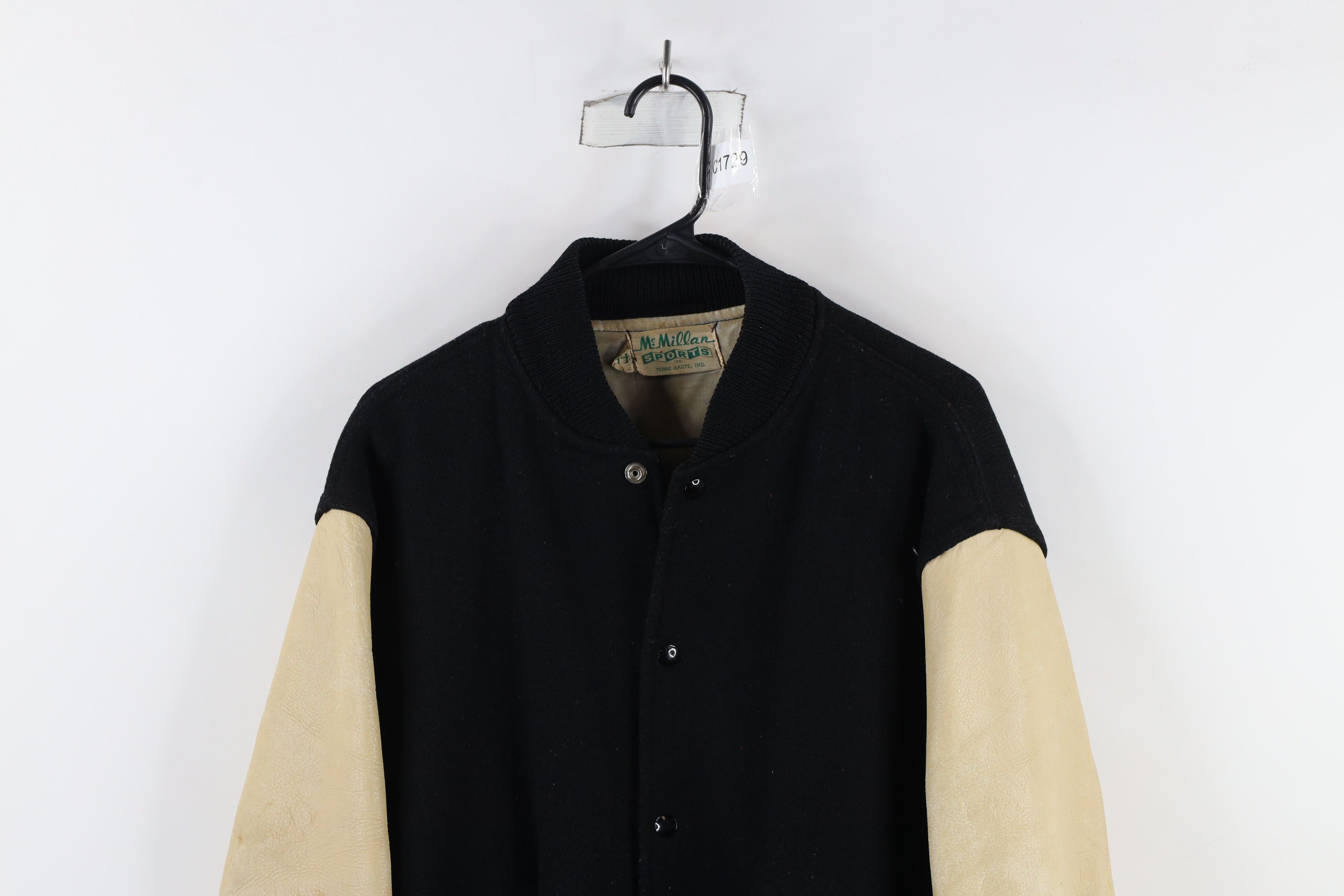 Vintage Vintage 60s 70s Streetwear Leather Varsity Letterman Jacket Size US XL / EU 56 / 4 - 2 Thumbnail