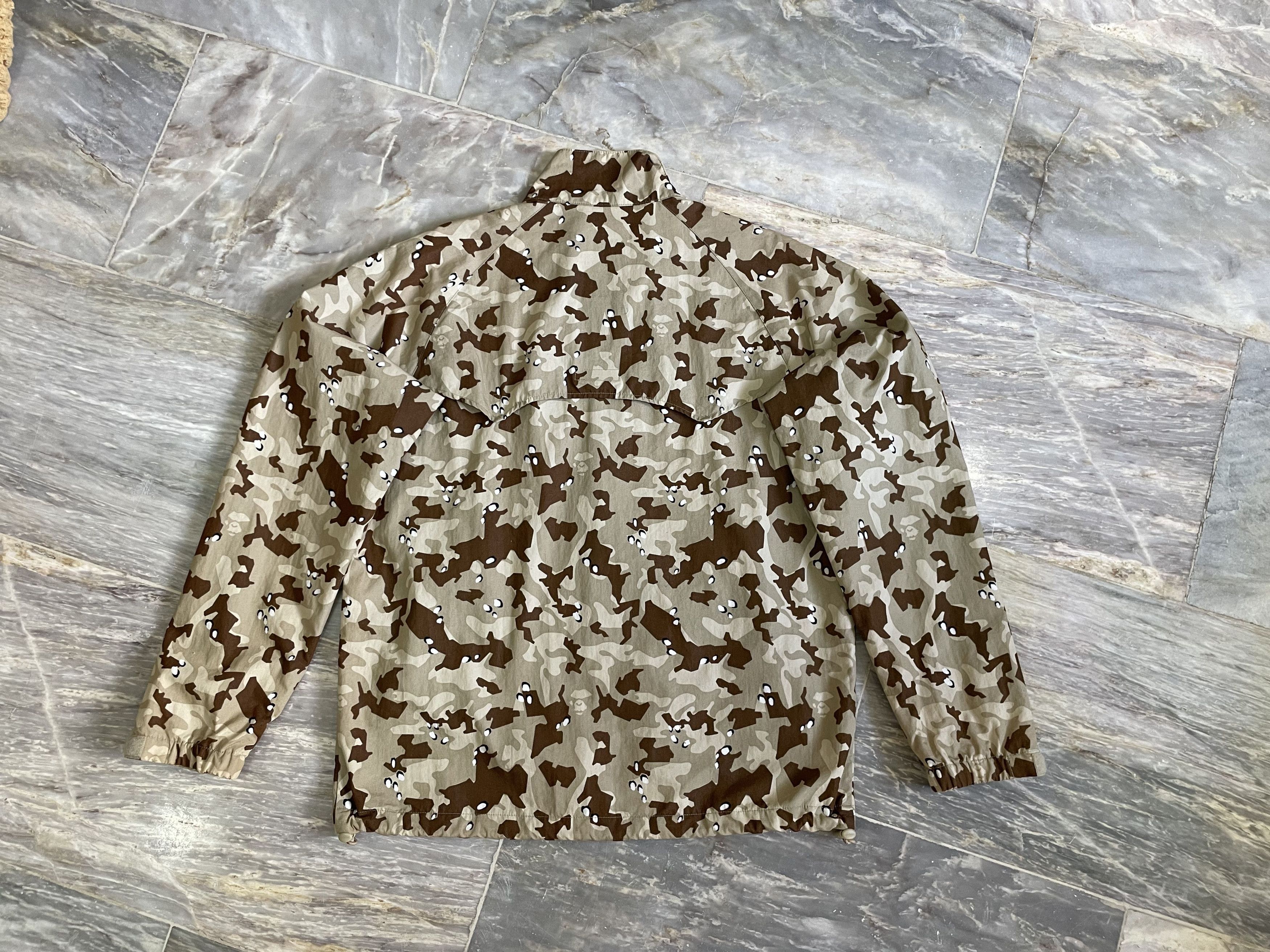 Bape × Stussy BAPE Ill Collaboration Desert Camo Rain Jacket Size US M / EU 48-50 / 2 - 8 Thumbnail