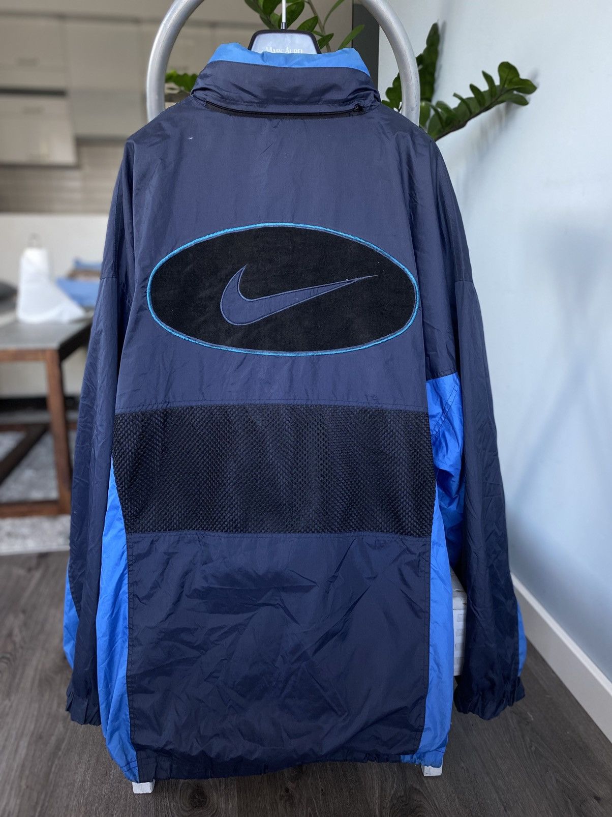 Nike × Vintage Nike Jacket Mens Large Blue Vintage Agassi Challenge Court Size US XL / EU 56 / 4 - 3 Thumbnail