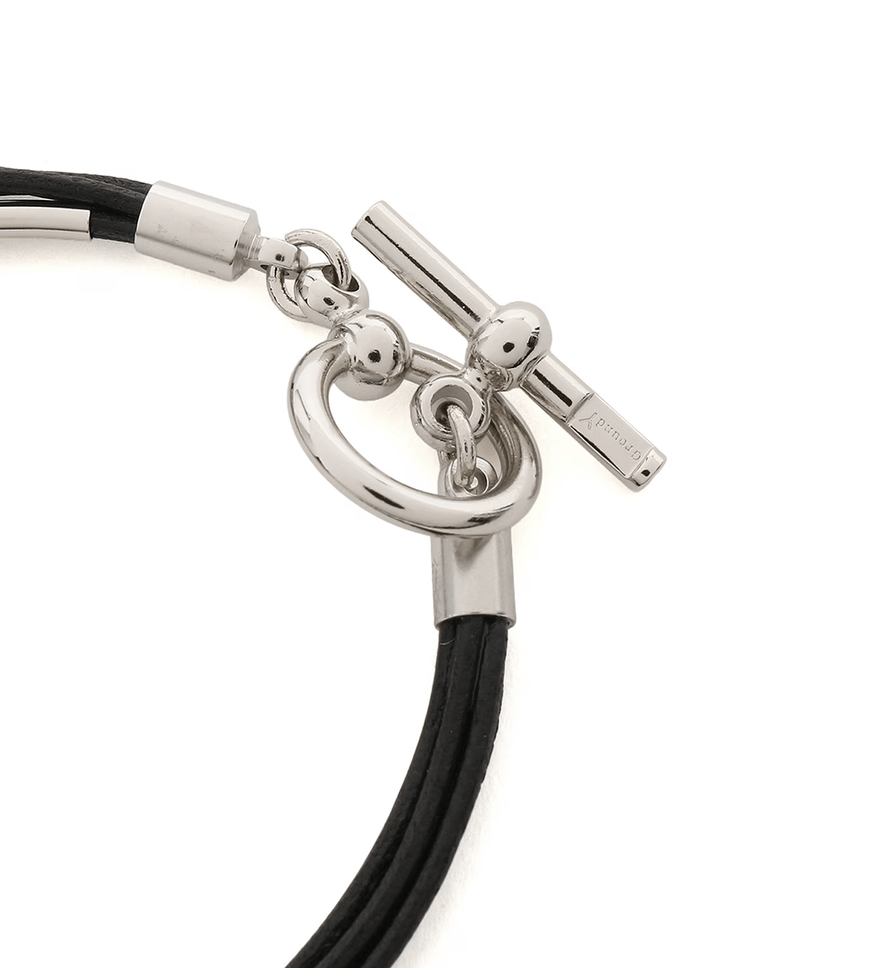 Yohji Yamamoto Yohji Yamamoto LEATHER CODE BRACELET Size ONE SIZE - 2 Thumbnail