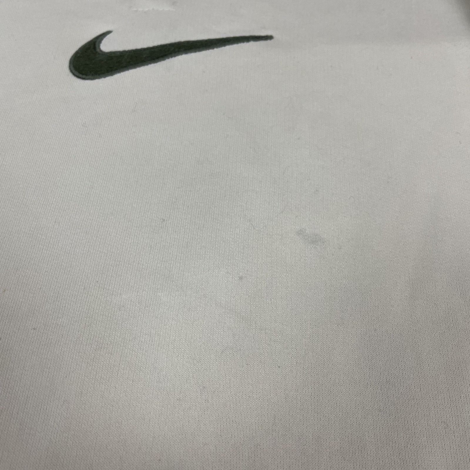 Nike × Vintage Vintage Nike Women's Beige Centre Logo Swoosh Hoodie M(8-10) Size M / US 6-8 / IT 42-44 - 5 Thumbnail