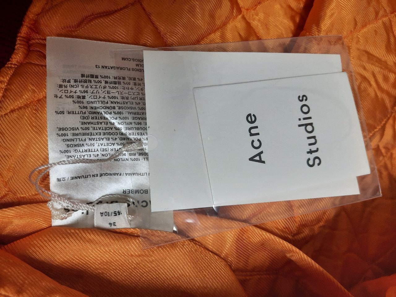 Acne Studios *New* Clea Bomber Jacker Size US XS / EU 42 / 0 - 4 Thumbnail