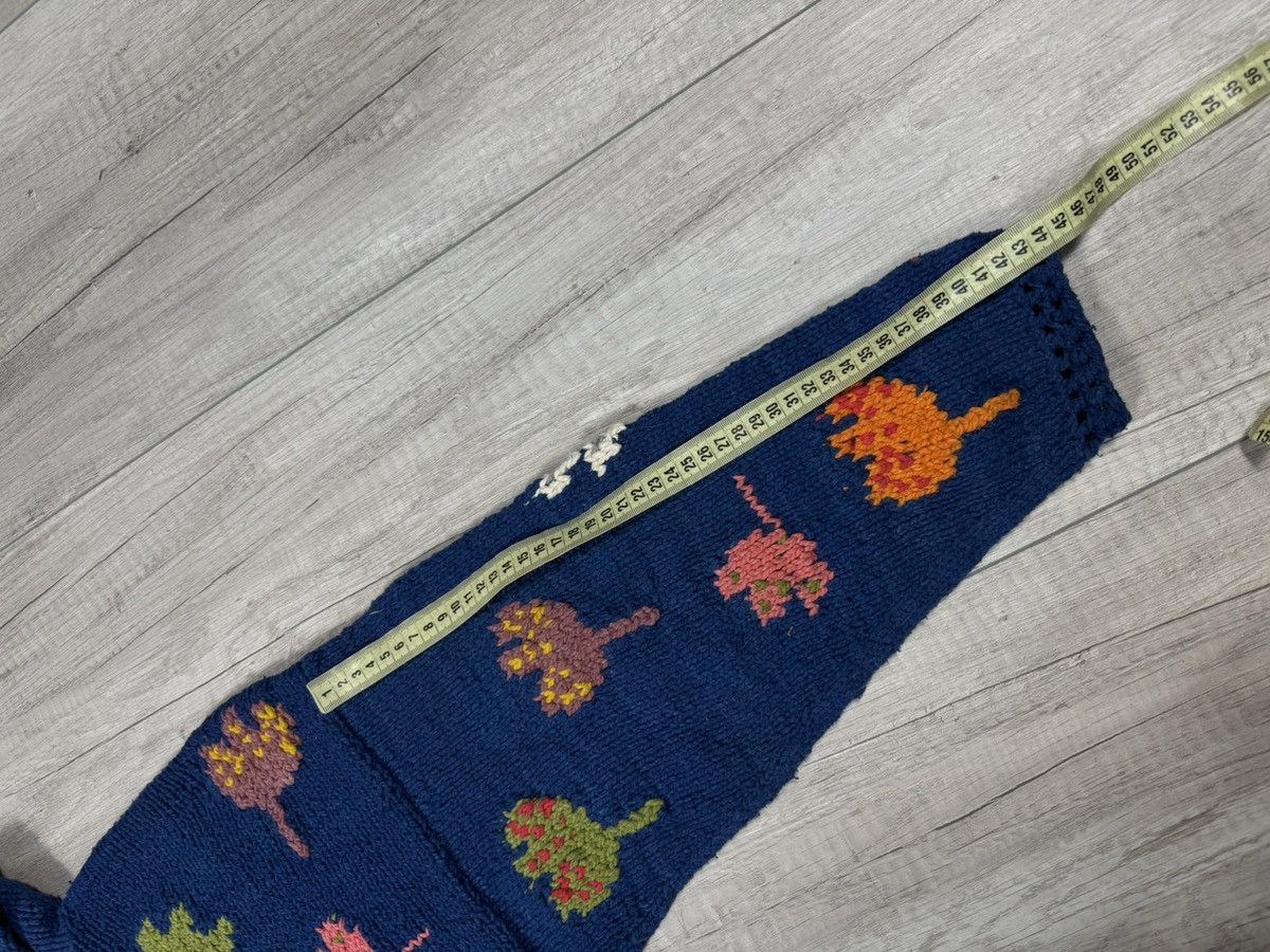 Handmade AMANO Handmade Vintage Cotton Autumn Leaves Knitted Sweater Size US M / EU 48-50 / 2 - 11 Thumbnail