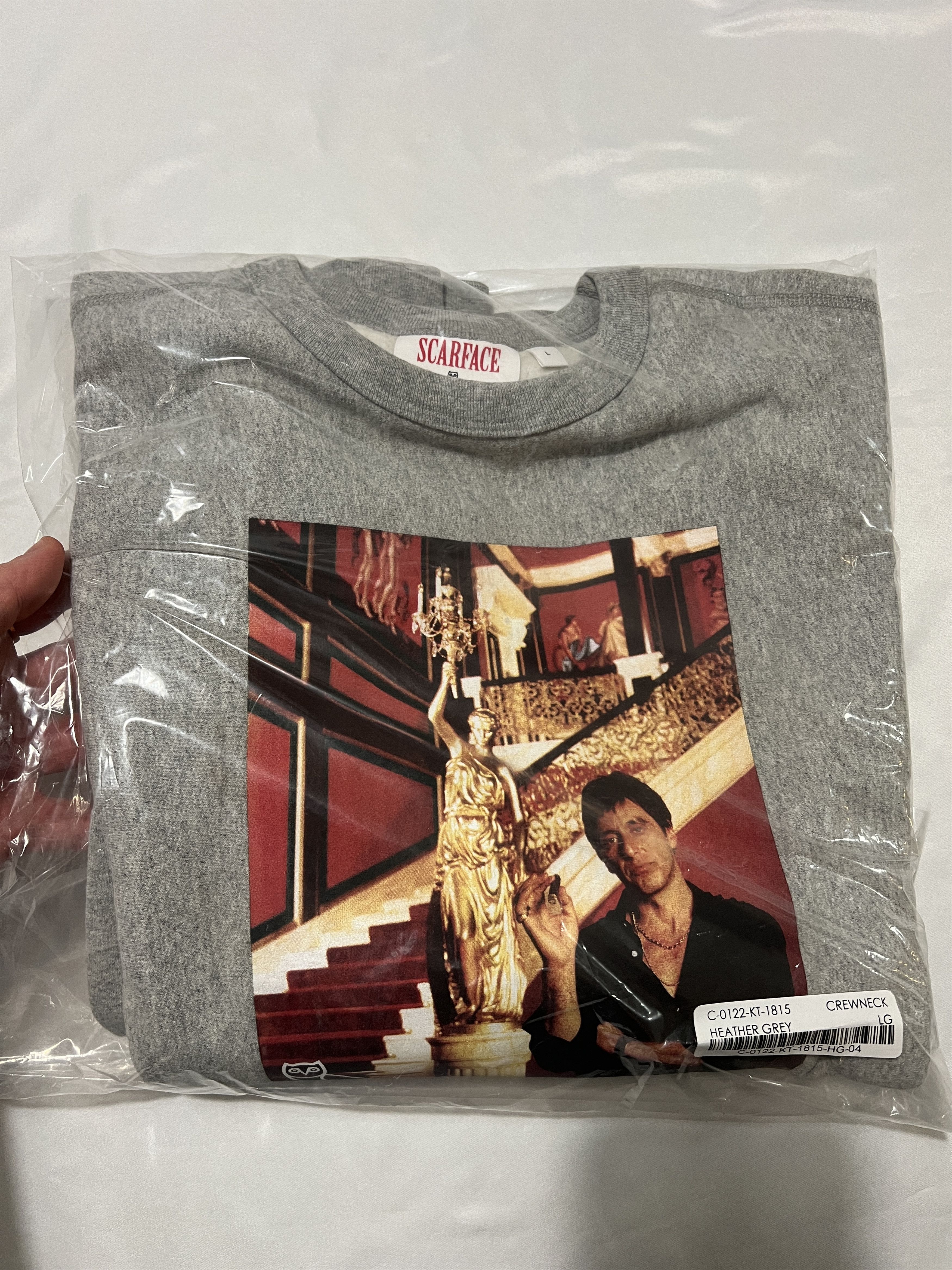 Drake OVO X SCARFACE GREY CREWNECK Size US L / EU 52-54 / 3 - 1 Thumbnail