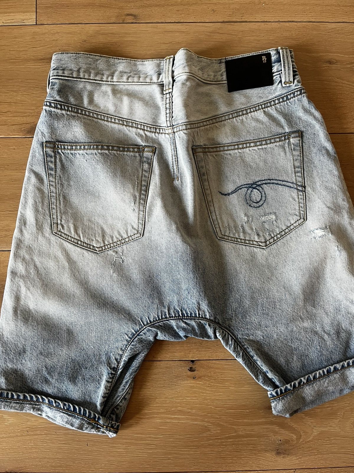 R13 R13 Distressed Denim Shorts 31 Size US 31 - 4 Thumbnail