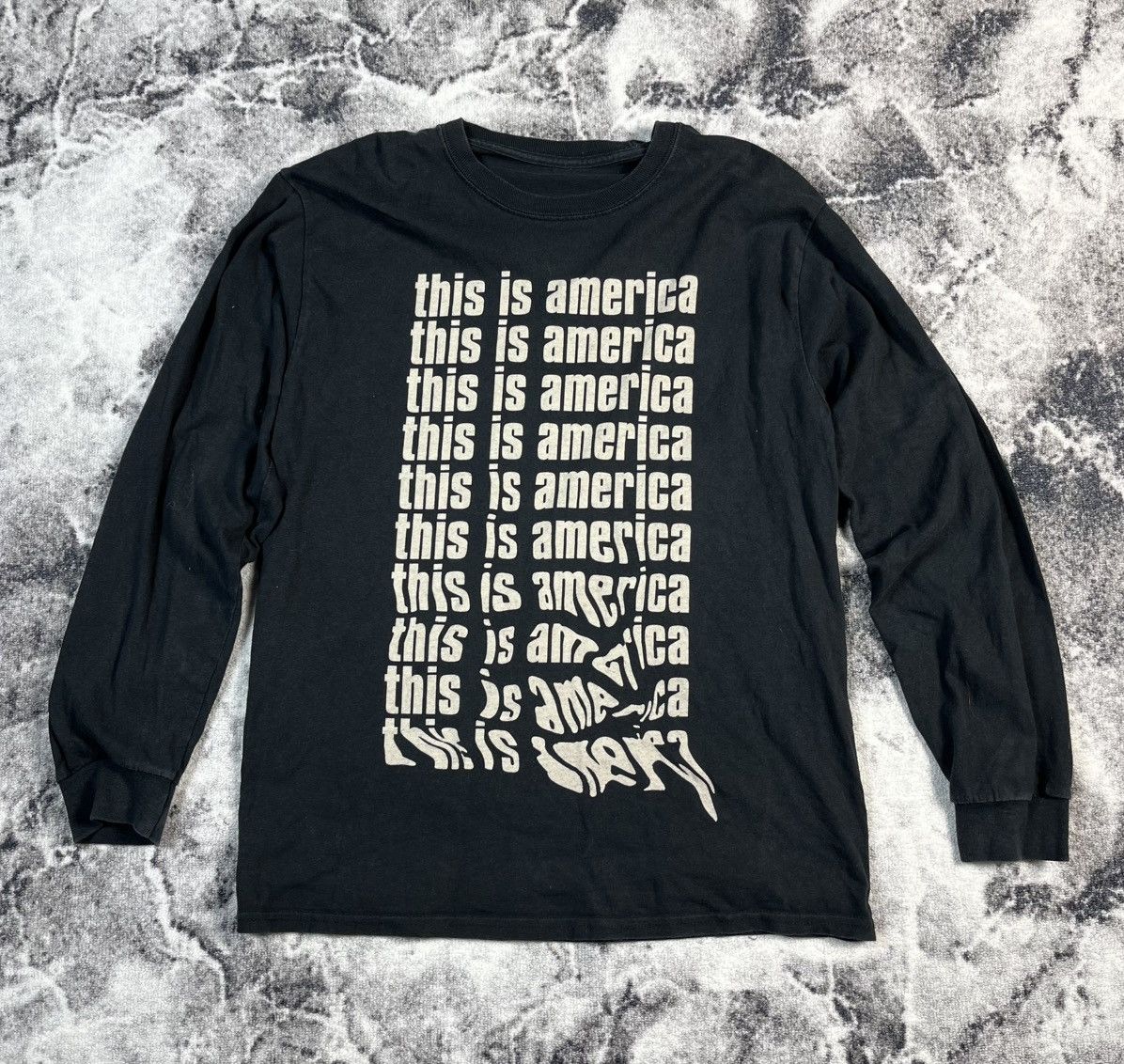 Other This Is America Graphic Long Sleeve T-Shirt Black Size US M / EU 48-50 / 2 - 2 Thumbnail