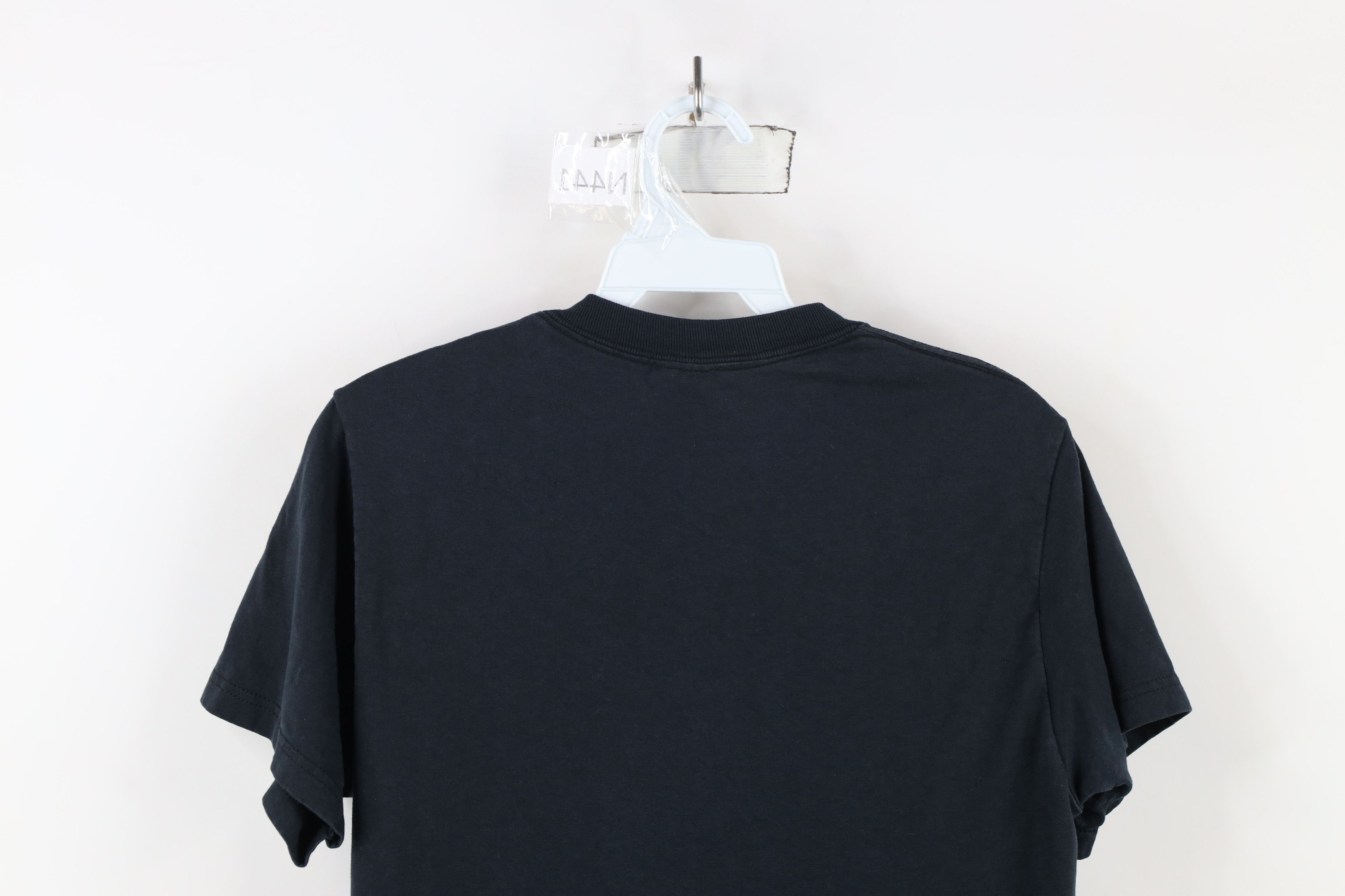 Vintage Vintage 90s Streetwear Blank Short Sleeve T-Shirt Black Size US S / EU 44-46 / 1 - 9 Thumbnail