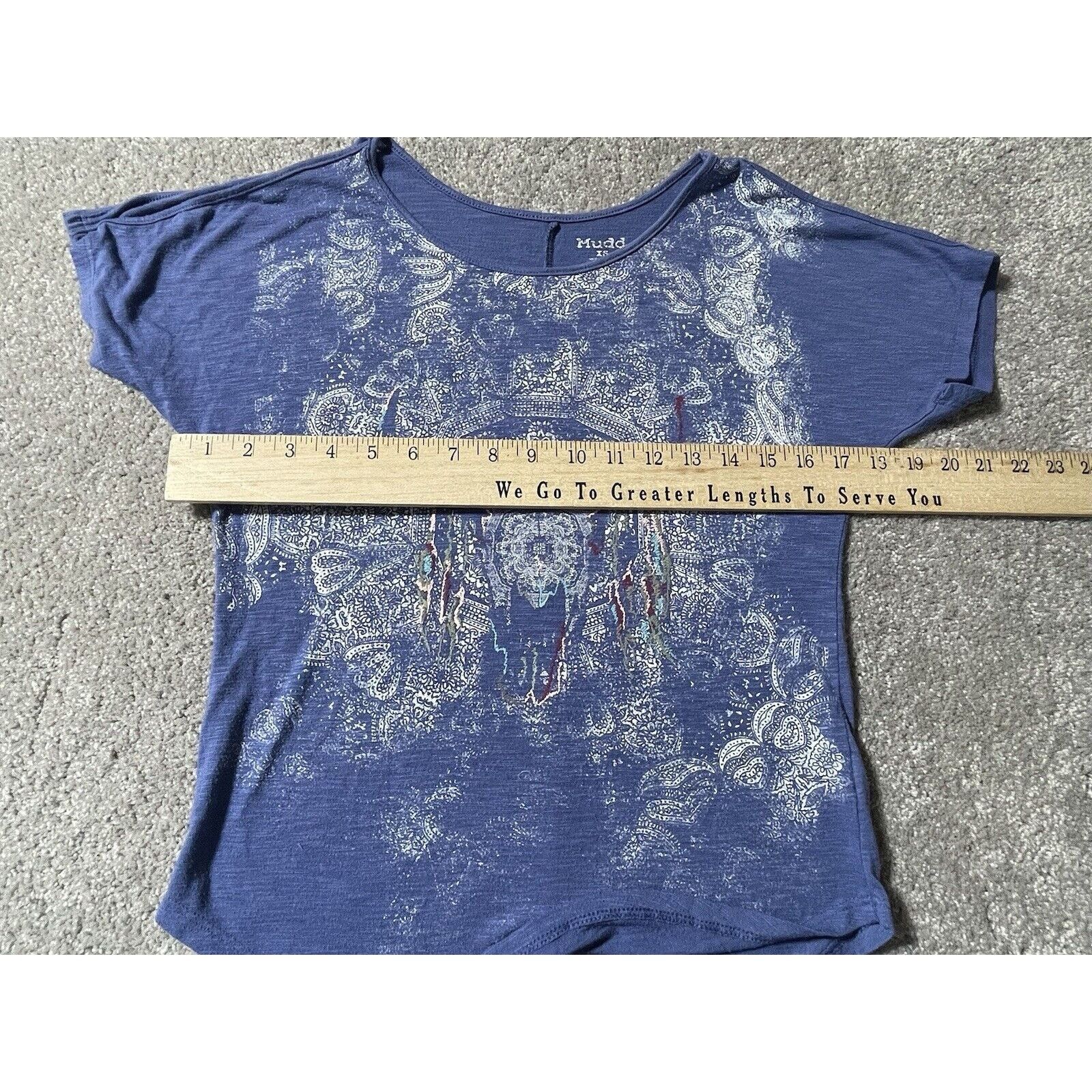 Other Mudd 90s Y2K Top Steer Aztec Western Graphic Dark Fairy XS Size XS / US 0-2 / IT 36-38 - 6 Thumbnail
