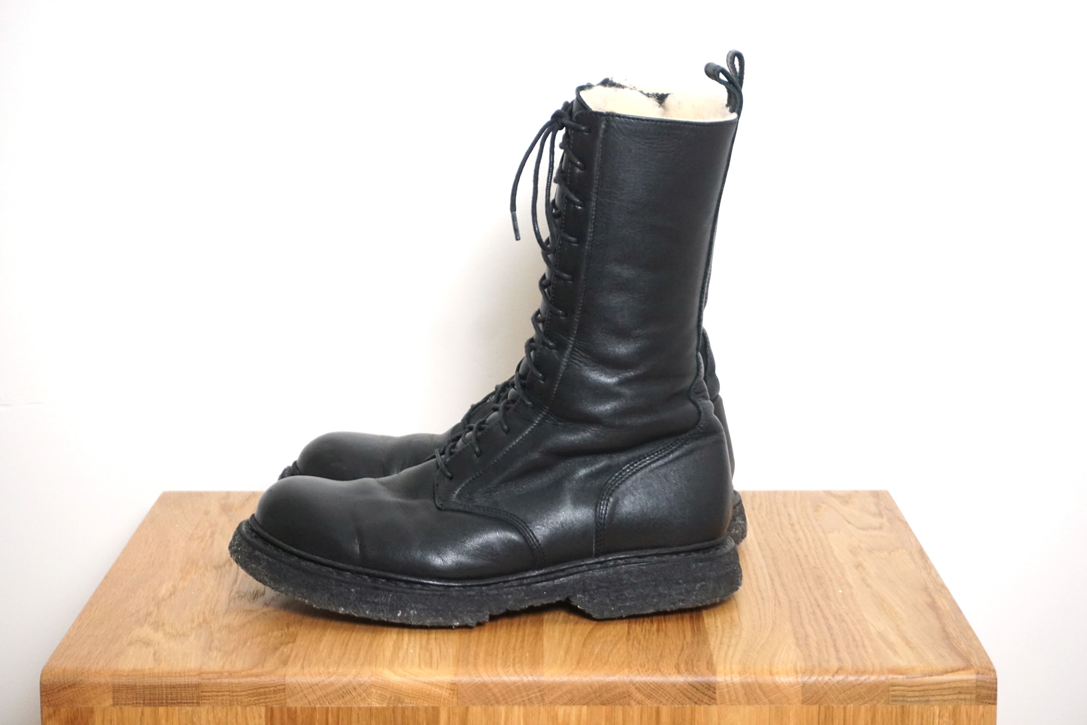 Balmain FW11 Shearling Ranger Boots by Christophe Decarnin Size US 7 / EU 40 - 3 Thumbnail